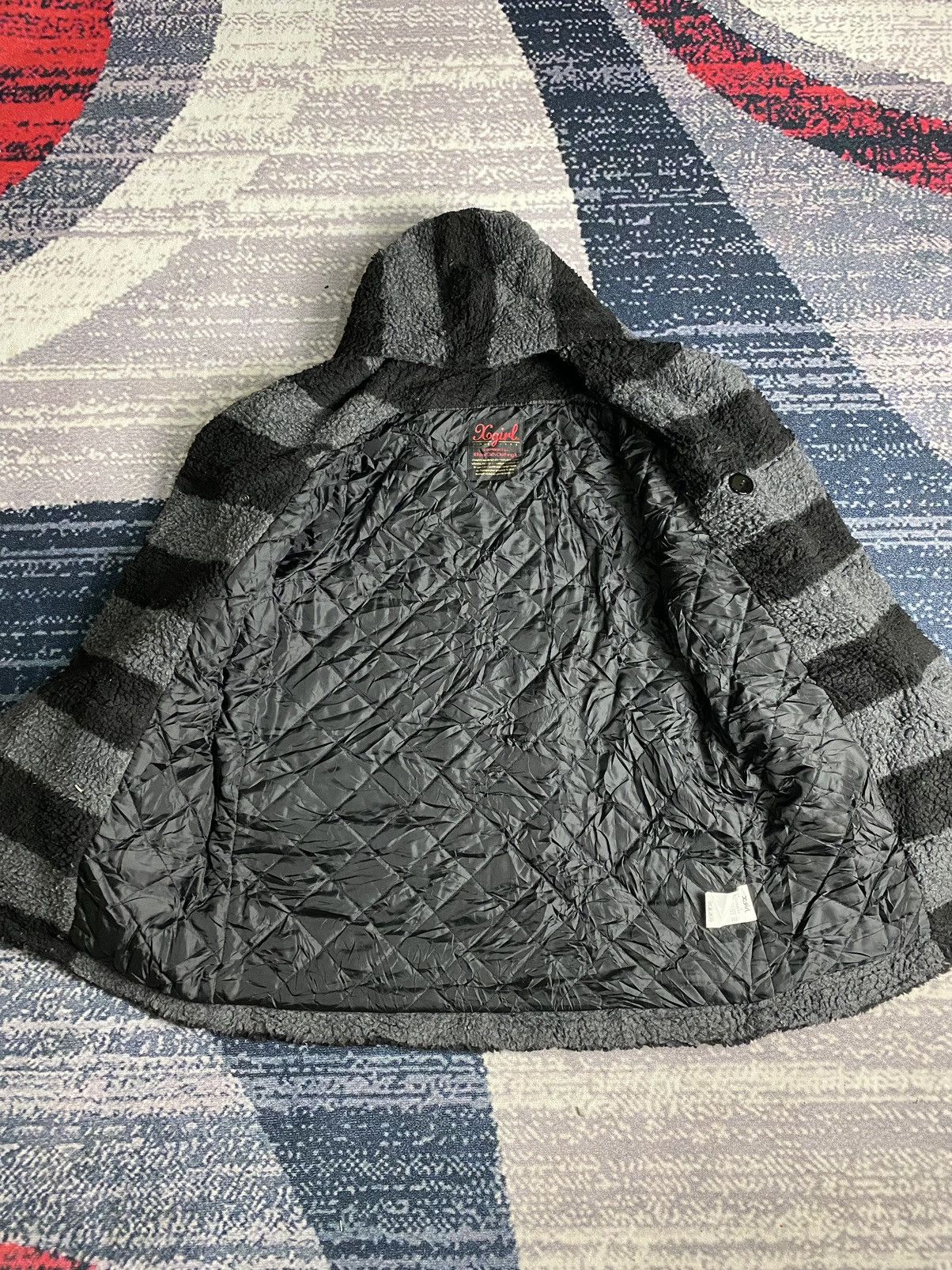 Japanese Brand × Vintage Japanese Brand X-GIRL Hoodie Fleece Peacoat Jacket Size US M / EU 48-50 / 2 - 10 Thumbnail