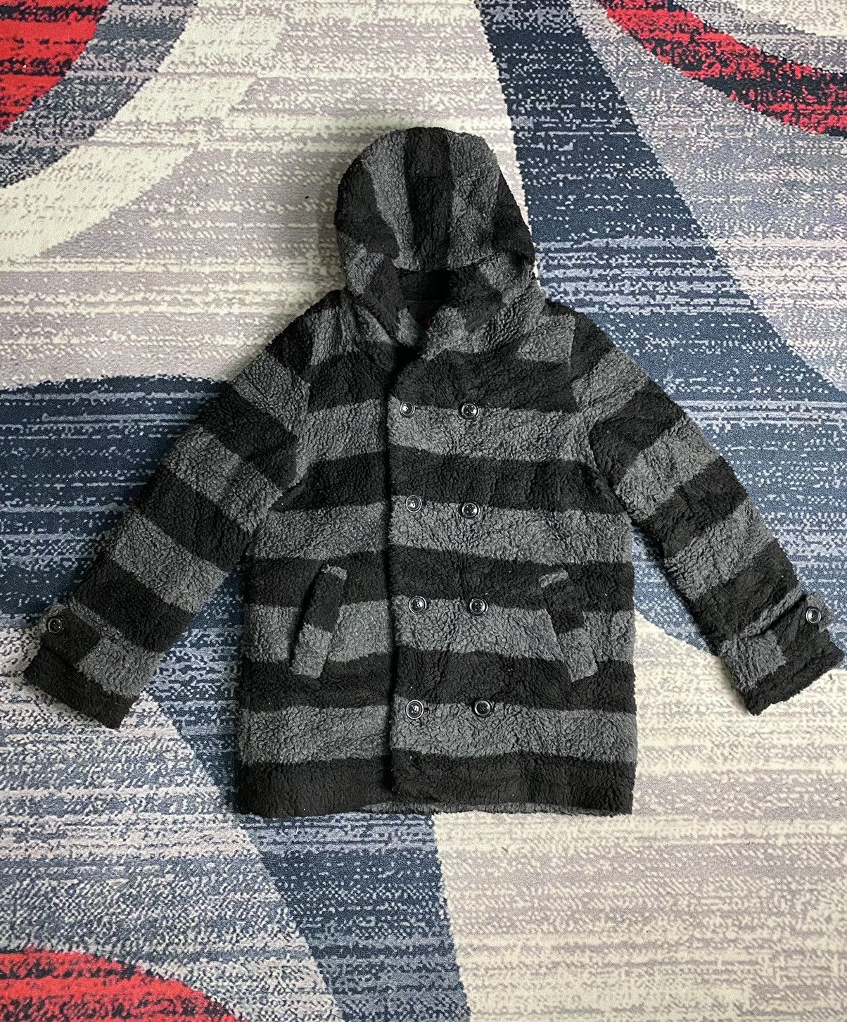 Japanese Brand × Vintage Japanese Brand X-GIRL Hoodie Fleece Peacoat Jacket Size US M / EU 48-50 / 2 - 1 Thumbnail