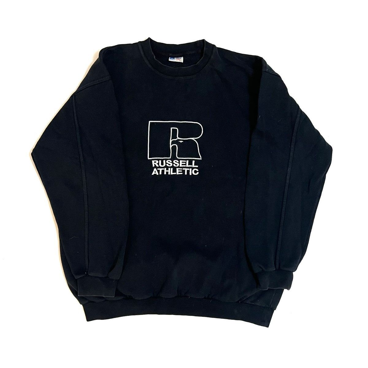 Russell Athletic black sweatshirt spellout vintage 90s