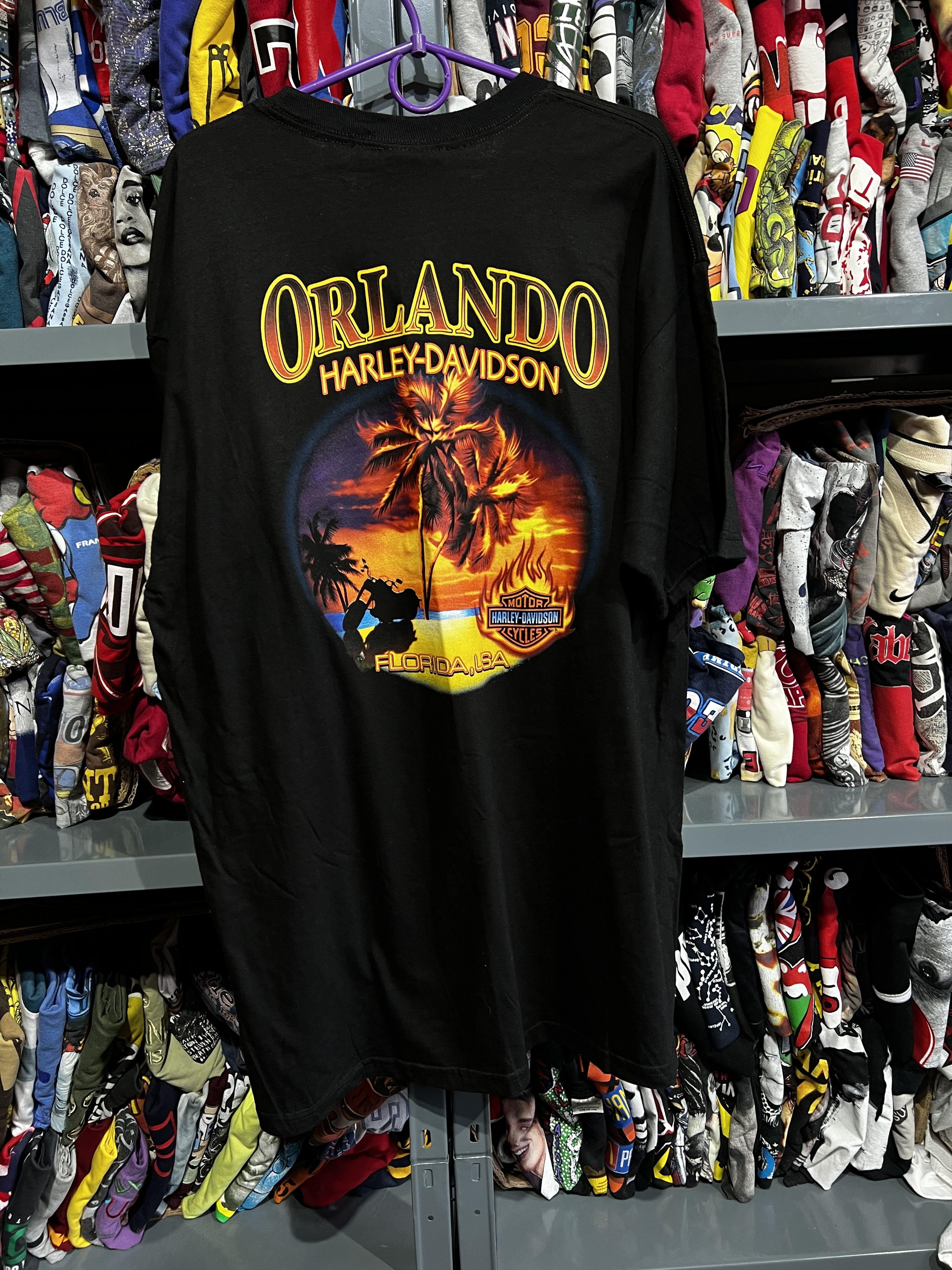 2008 Harley Davidson Orlando USA vintage Tee Shirt Size XL