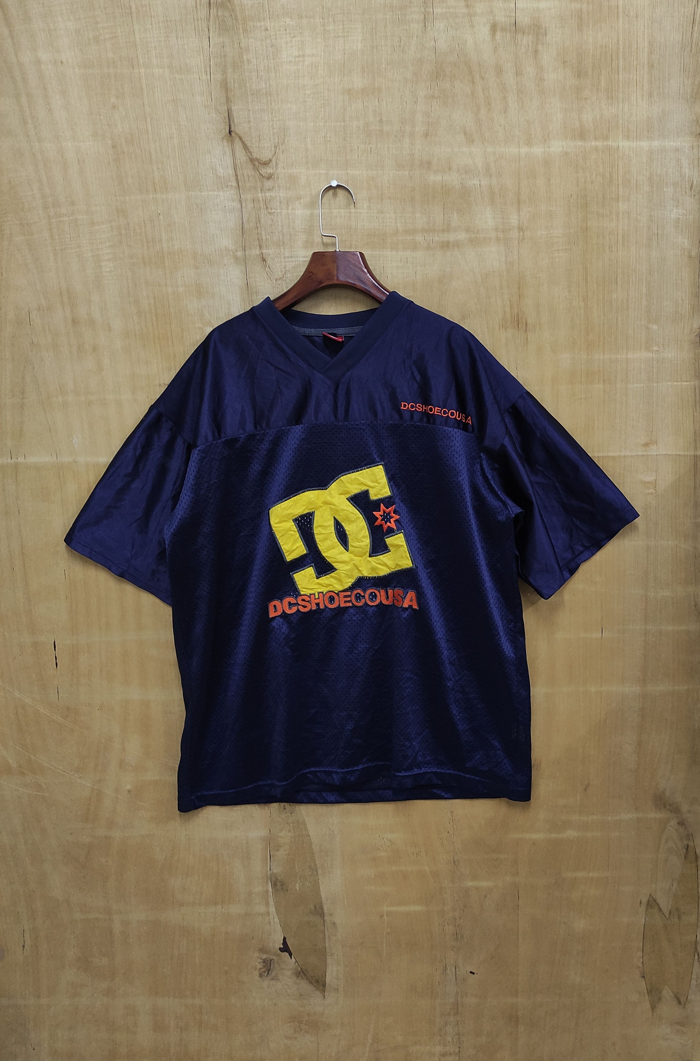 image of Dc Shoes Co Usa Vintage Basketball Jersey in Blue, Men's (Size Large)