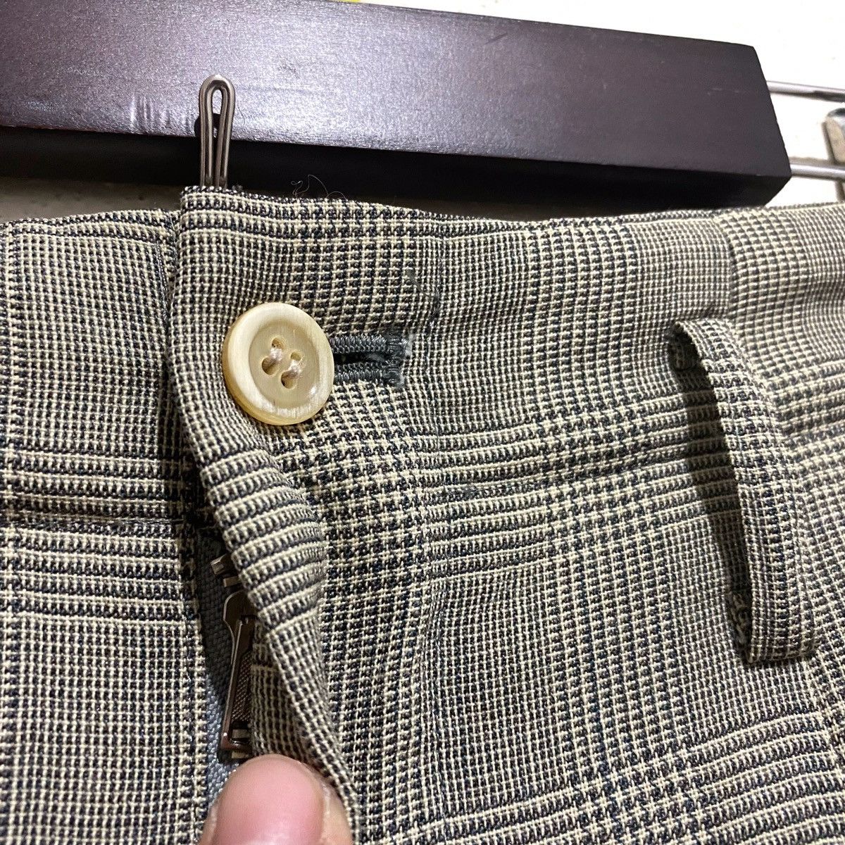 Comme des Garcons × Vintage Vtg AD92 COMME des GARÇONS homme Pants Tartan high waist Size US 28 / EU 44 - 3 Thumbnail