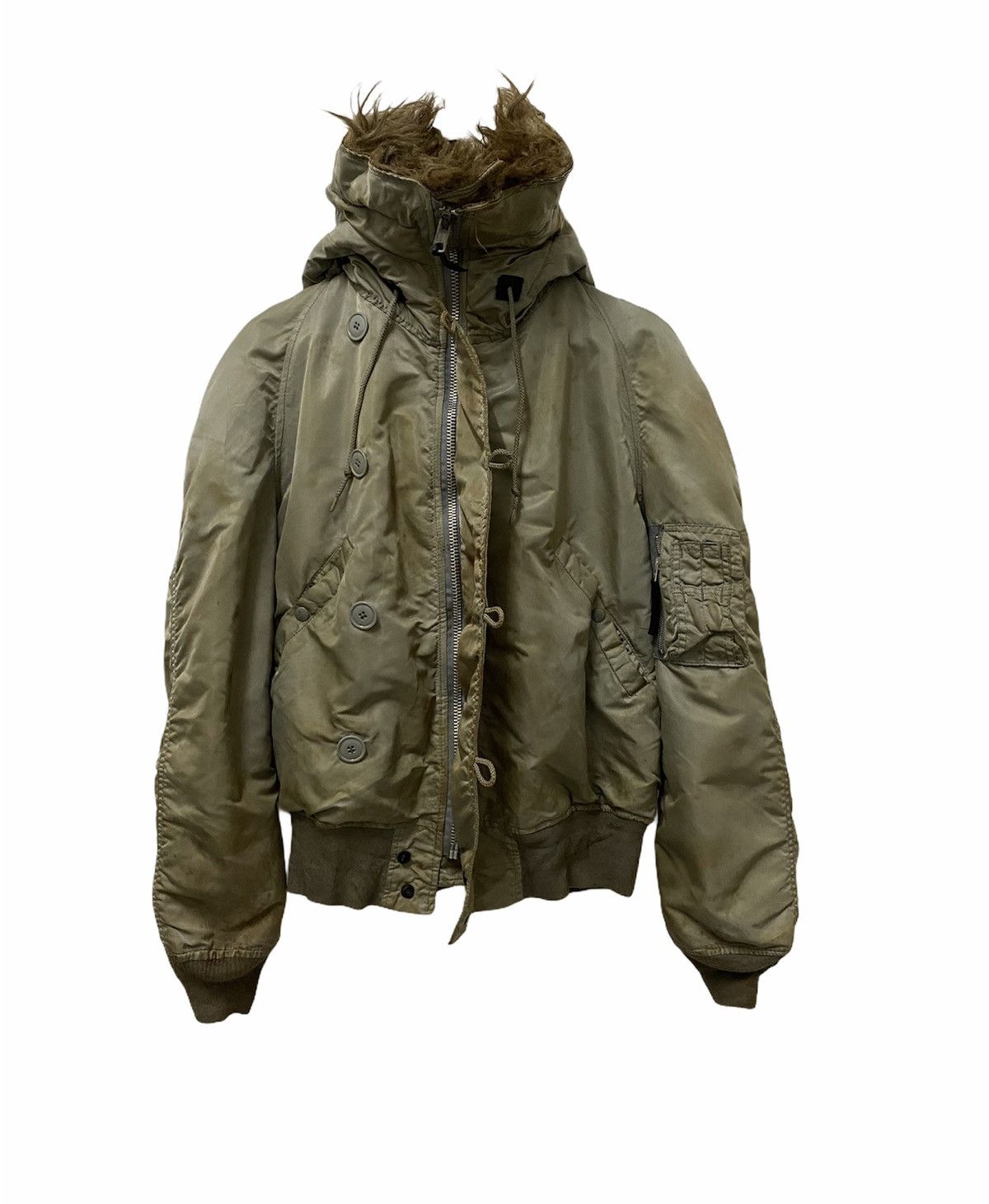 Alpha Industries RARE‼️Vintage Alpha Industries Military Flight Jacket Size US L / EU 52-54 / 3 - 5 Thumbnail