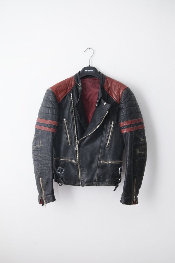Vintage red/black biker jacket