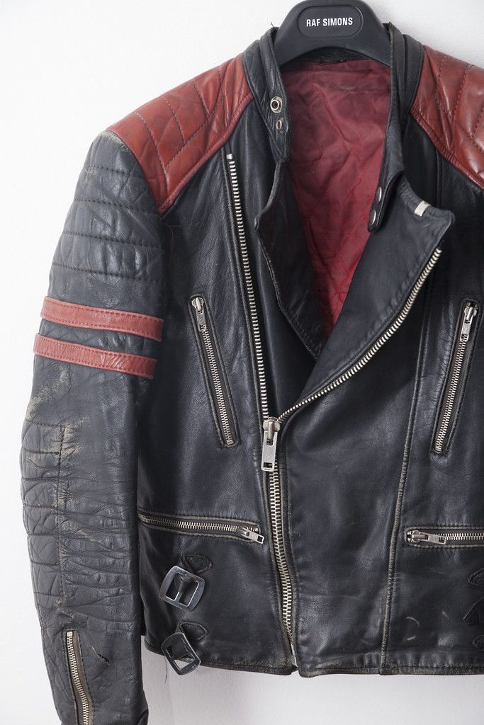 Vintage Vintage red/black biker jacket Size US XS / EU 42 / 0 - 2 Thumbnail