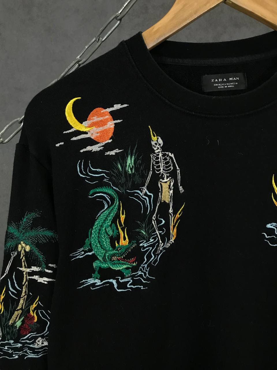 Zara Zara Skulls Skeleton Art sweatshirt Size US M / EU 48-50 / 2 - 3 Thumbnail
