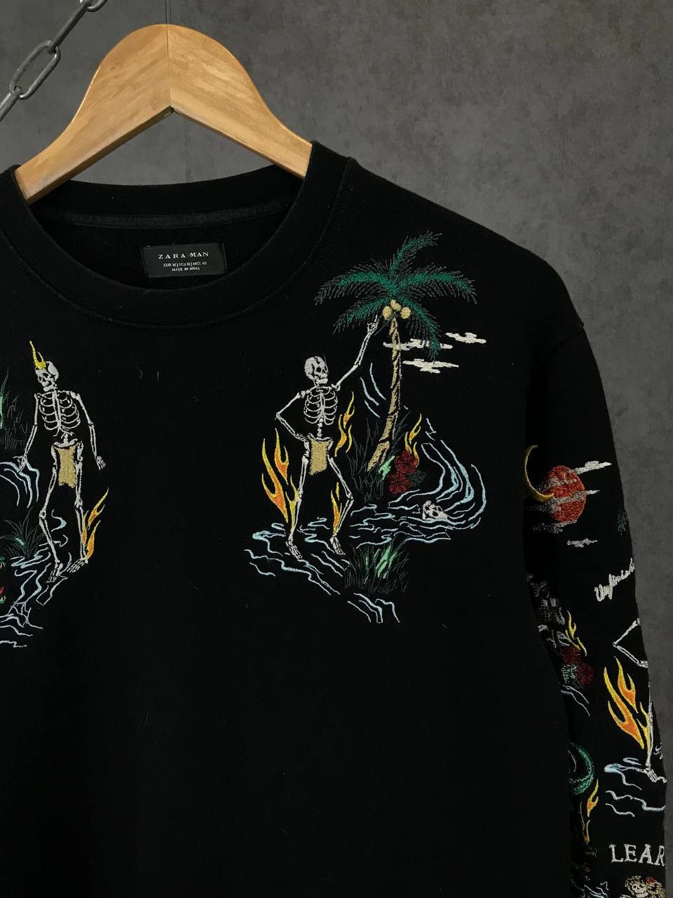Zara Zara Skulls Skeleton Art sweatshirt Size US M / EU 48-50 / 2 - 2 Thumbnail