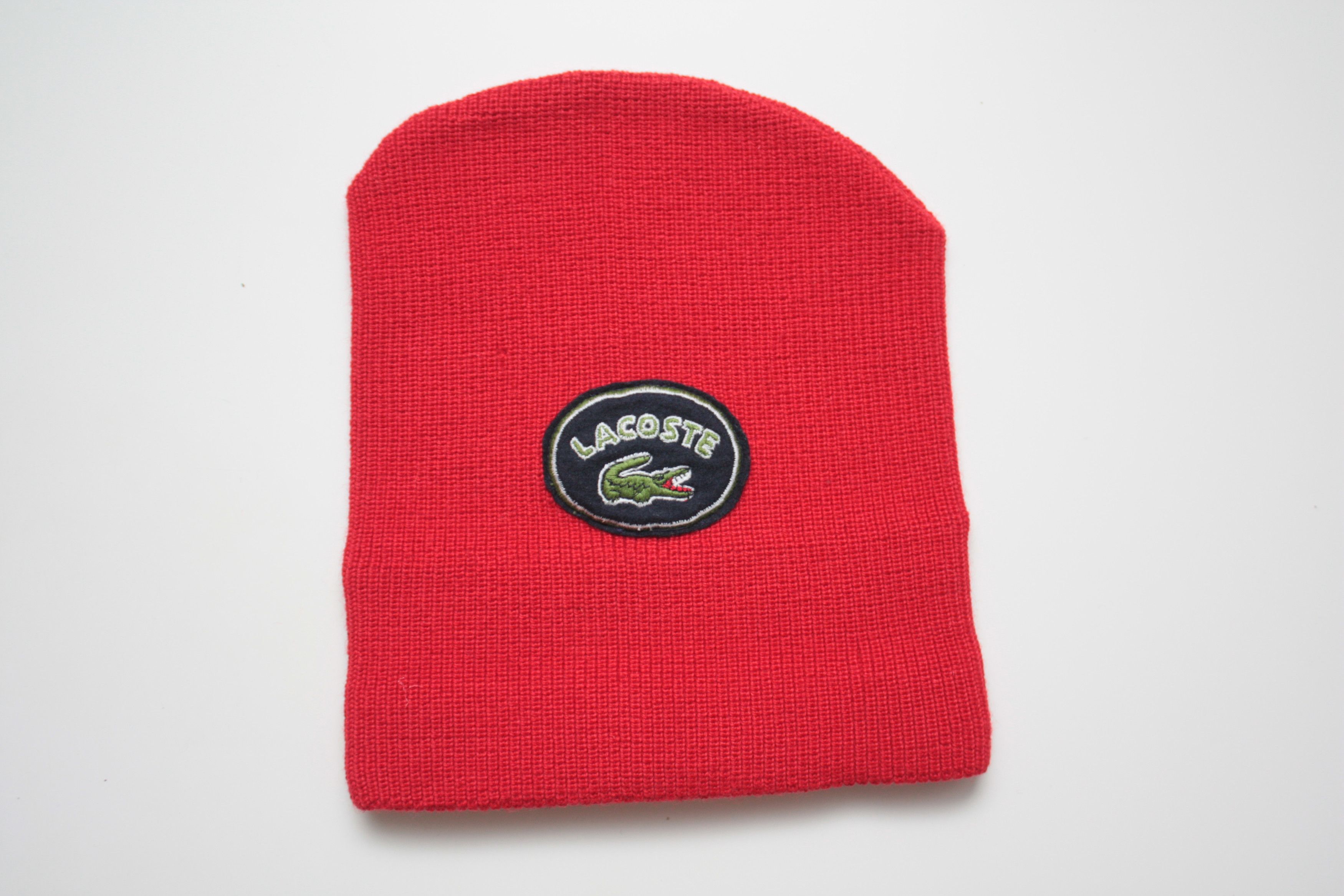 Lacoste Lacoste Vintage Red Hat Wool Silk Blend Made In France Size ONE SIZE - 2 Thumbnail