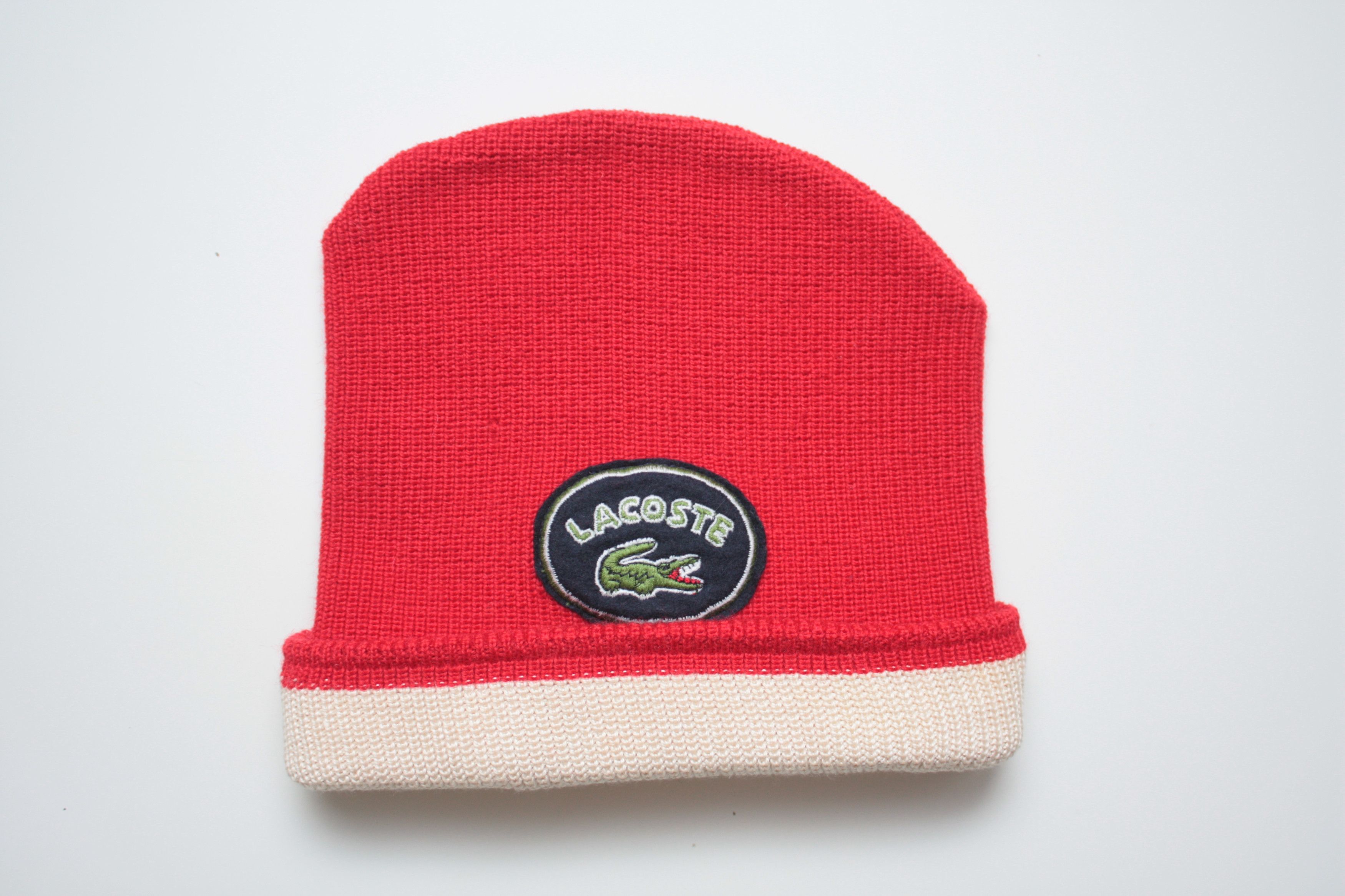 Lacoste Lacoste Vintage Red Hat Wool Silk Blend Made In France Size ONE SIZE - 1 Thumbnail