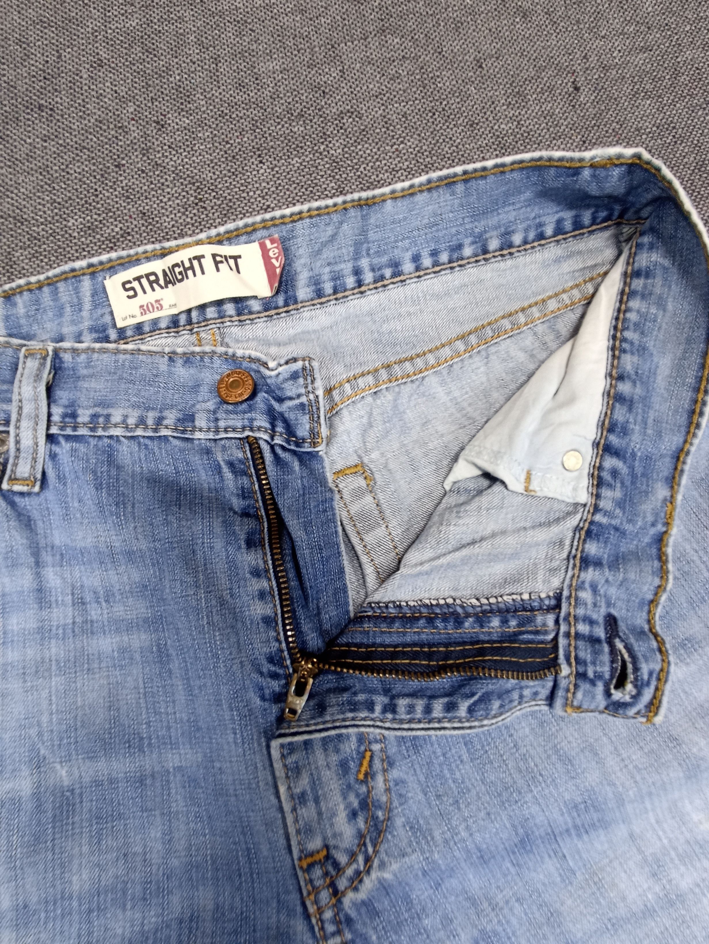 Jean × Levi's × Vintage Vintage Levis 505 Straight Fit Blue Wash Jeans - J162 Size US 34 / EU 50 - 3 Thumbnail