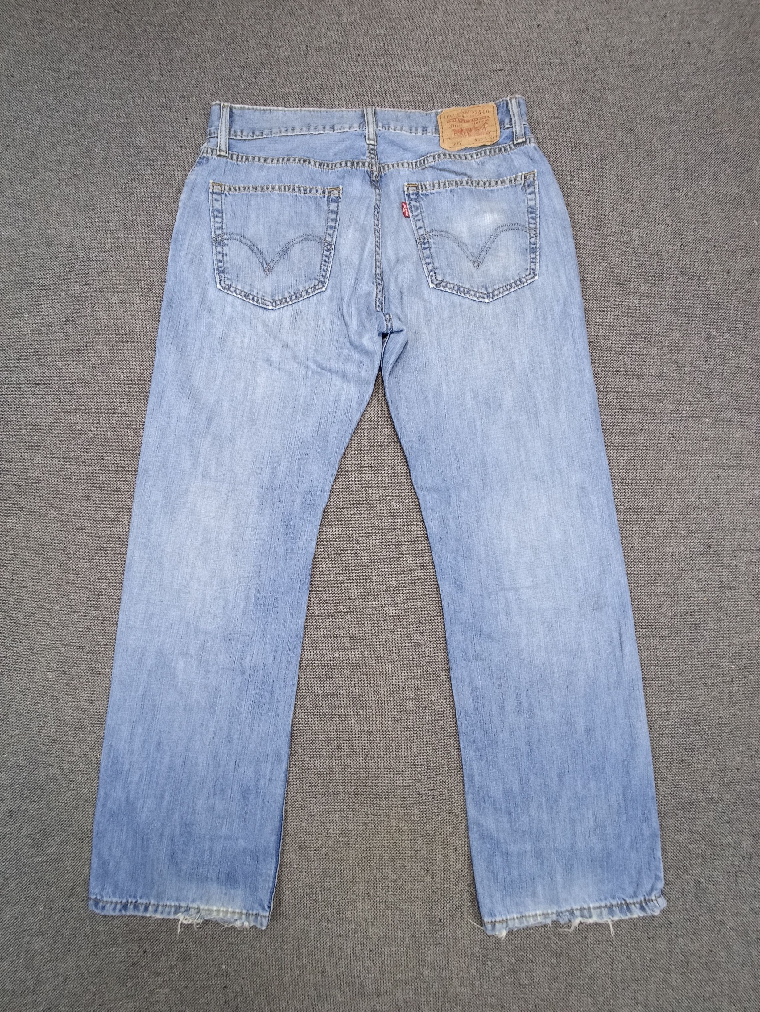 Jean × Levi's × Vintage Vintage Levis 505 Straight Fit Blue Wash Jeans - J162 Size US 34 / EU 50 - 2 Thumbnail