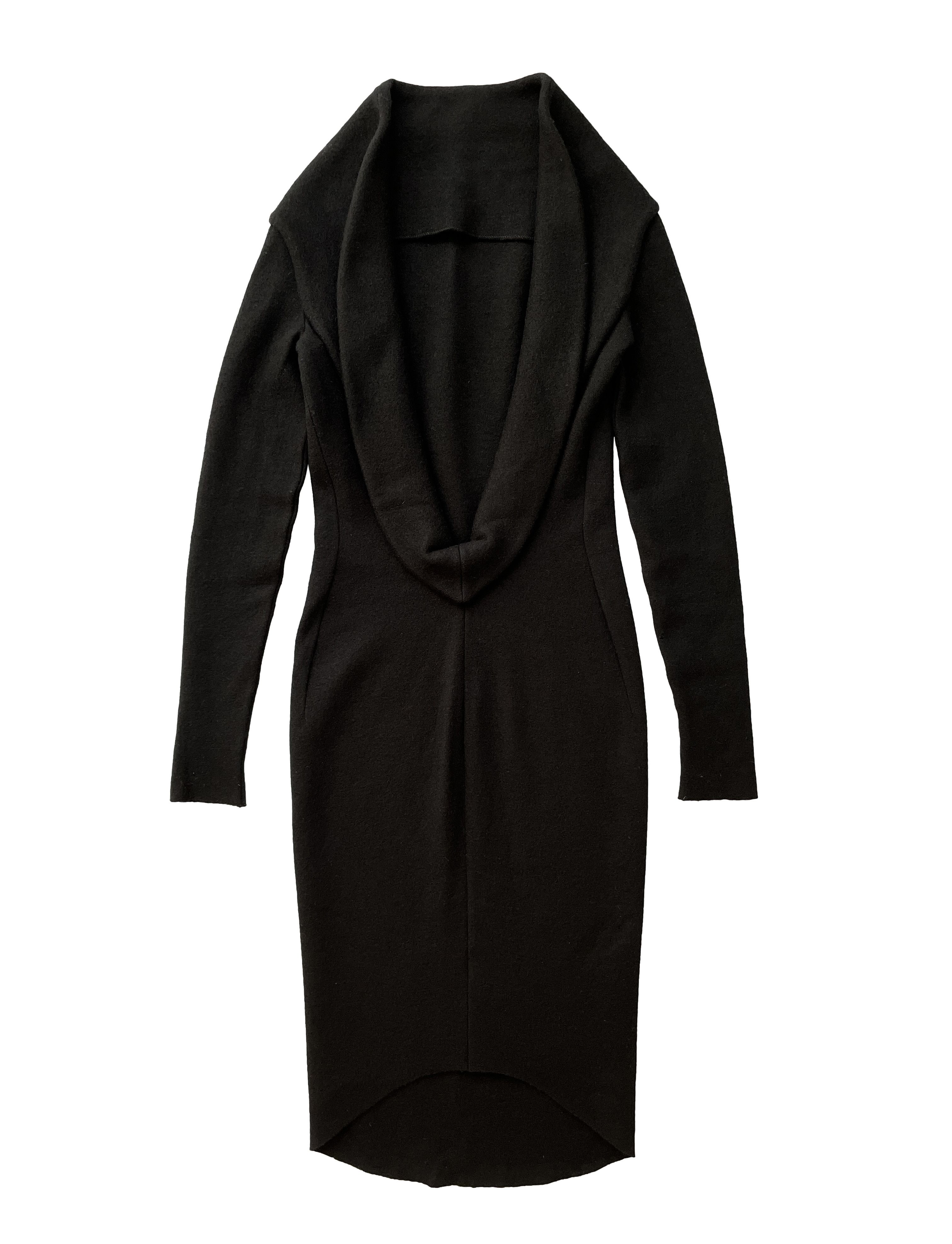 Haider Ackermann ⚡️QUICK SALE⚡️Haider Ackermann Black Backless Wool Dress Size S / US 4 / IT 40 - 1 Thumbnail