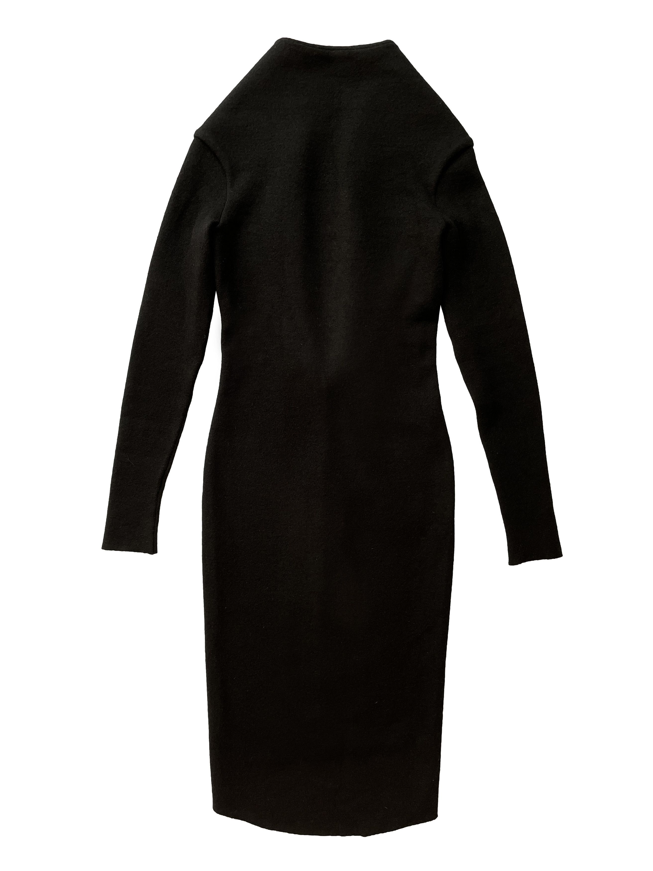 Haider Ackermann ⚡️QUICK SALE⚡️Haider Ackermann Black Backless Wool Dress Size S / US 4 / IT 40 - 2 Thumbnail