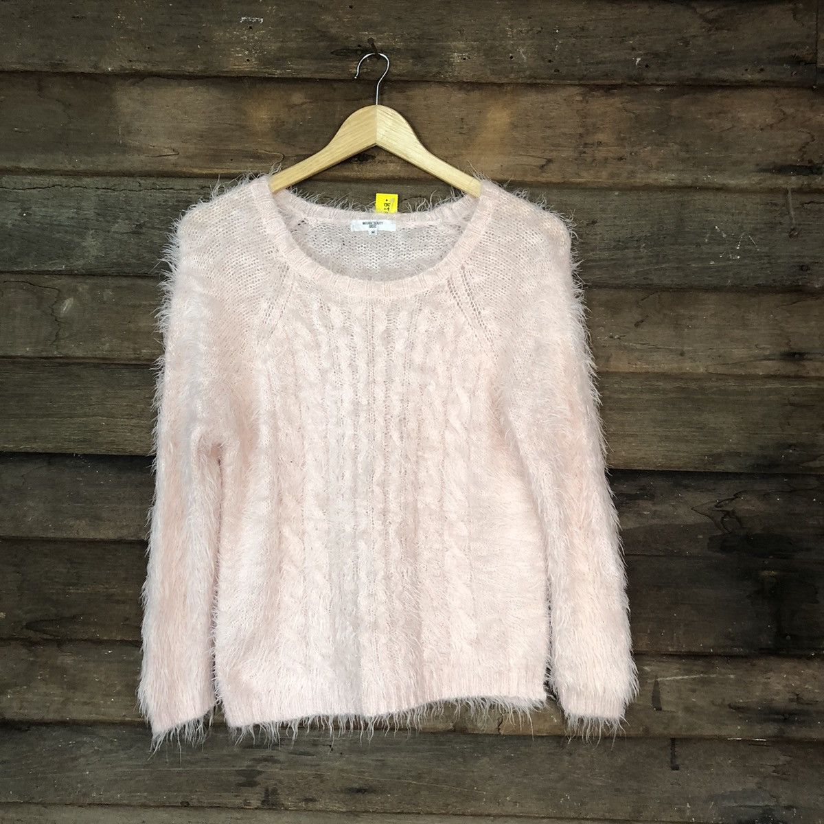 Homespun Knitwear × Japanese Brand × Vintage DLS Natural Beauty Shag Shaggy Fur Mohair Knitwear #BB577 Size M / US 6-8 / IT 42-44 - 1 Thumbnail