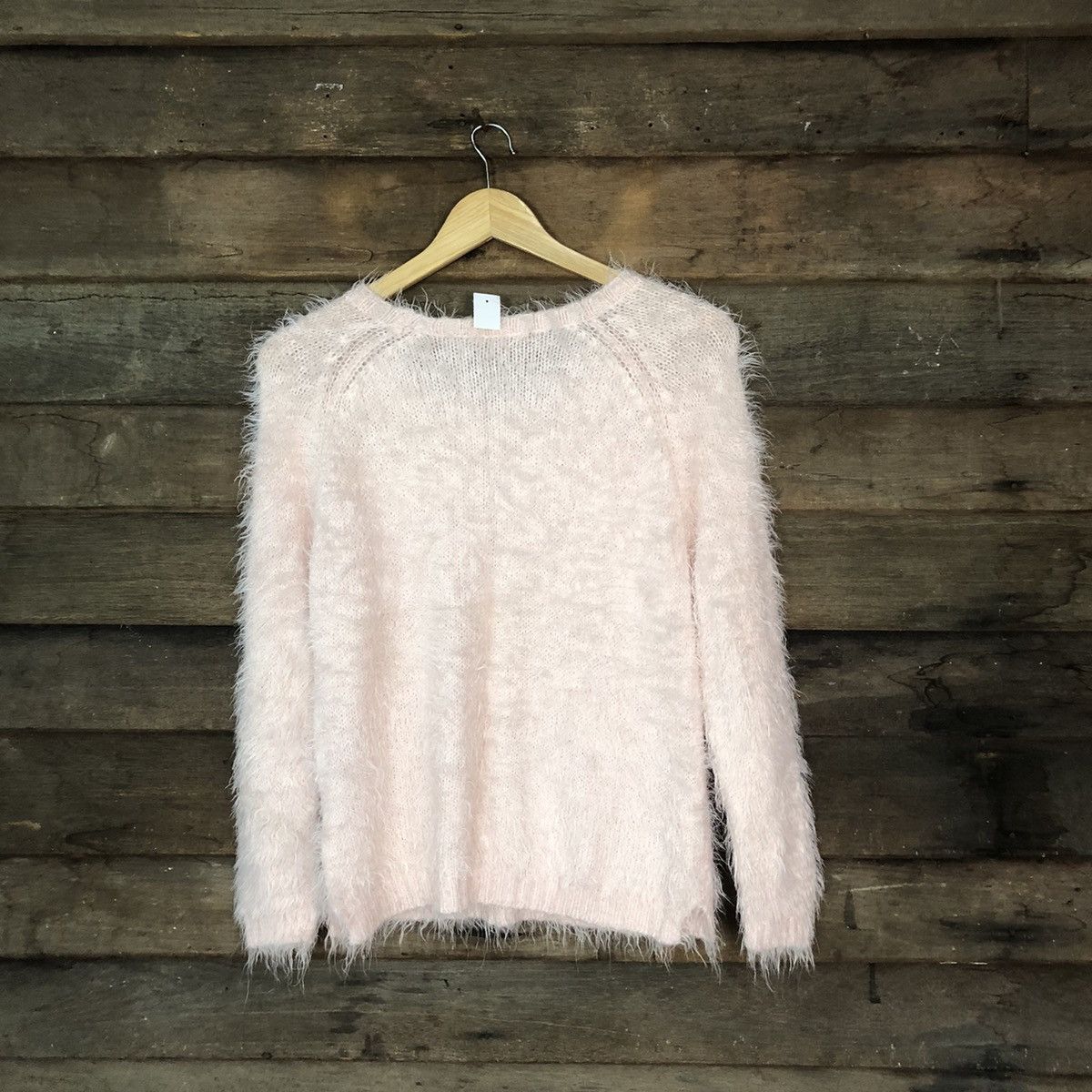 Homespun Knitwear × Japanese Brand × Vintage DLS Natural Beauty Shag Shaggy Fur Mohair Knitwear #BB577 Size M / US 6-8 / IT 42-44 - 9 Thumbnail
