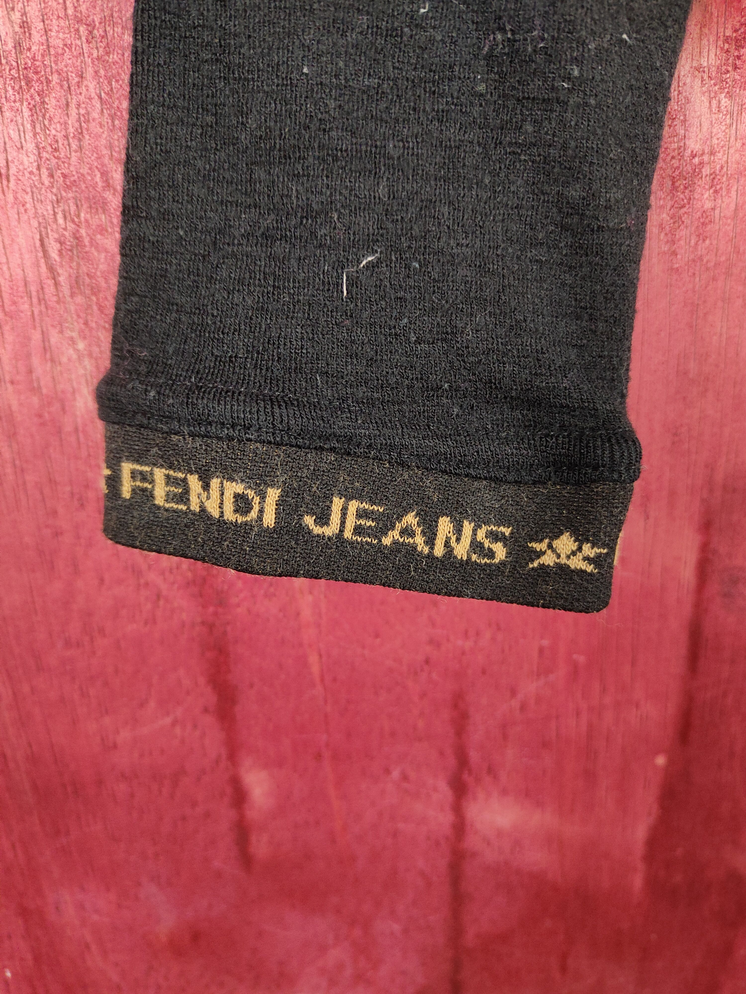 Fendi DL Fendi plain Black knitwear vintage #S692 Size S / US 4 / IT 40 - 4 Thumbnail
