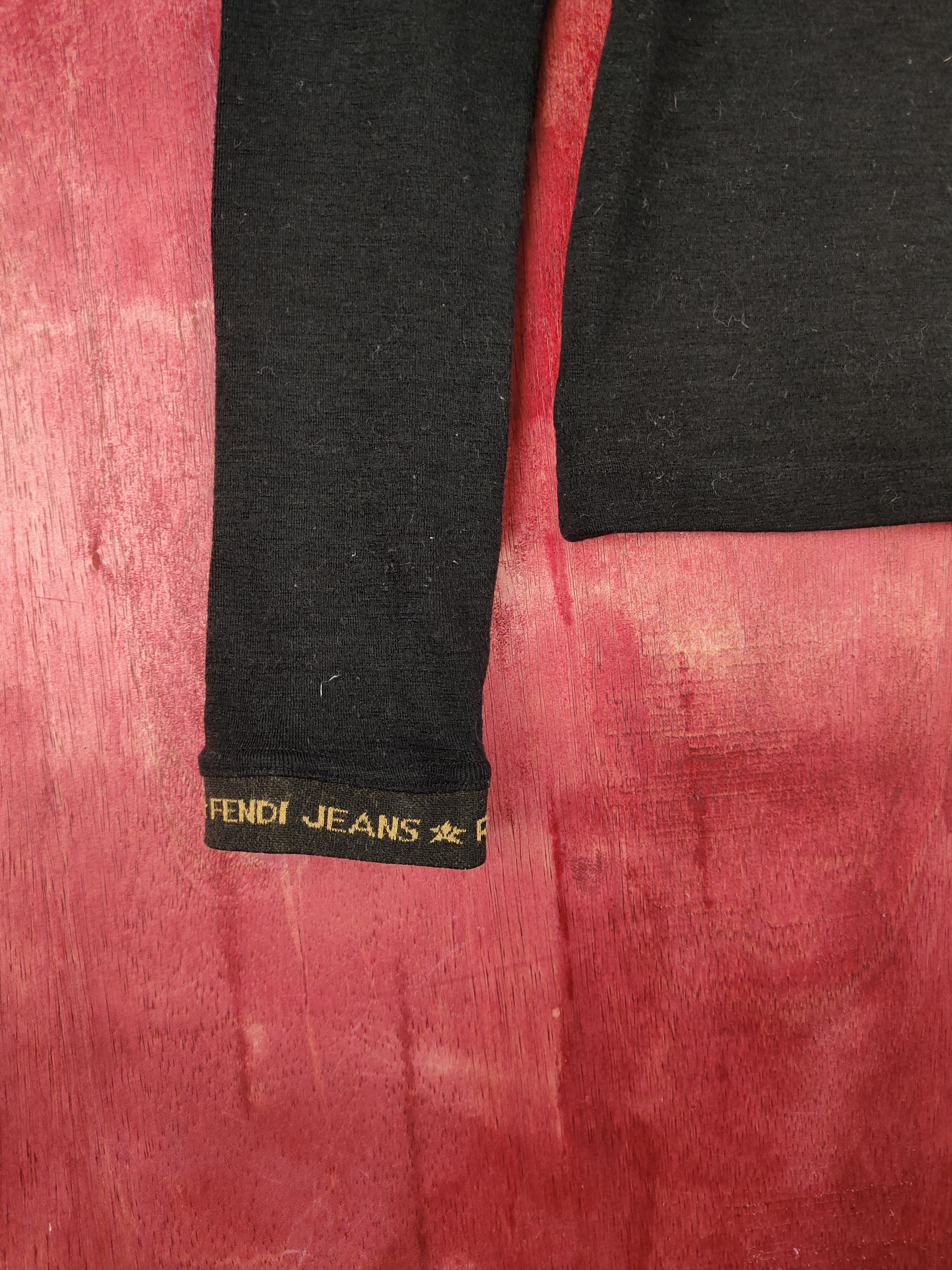 Fendi DL Fendi plain Black knitwear vintage #S692 Size S / US 4 / IT 40 - 6 Thumbnail