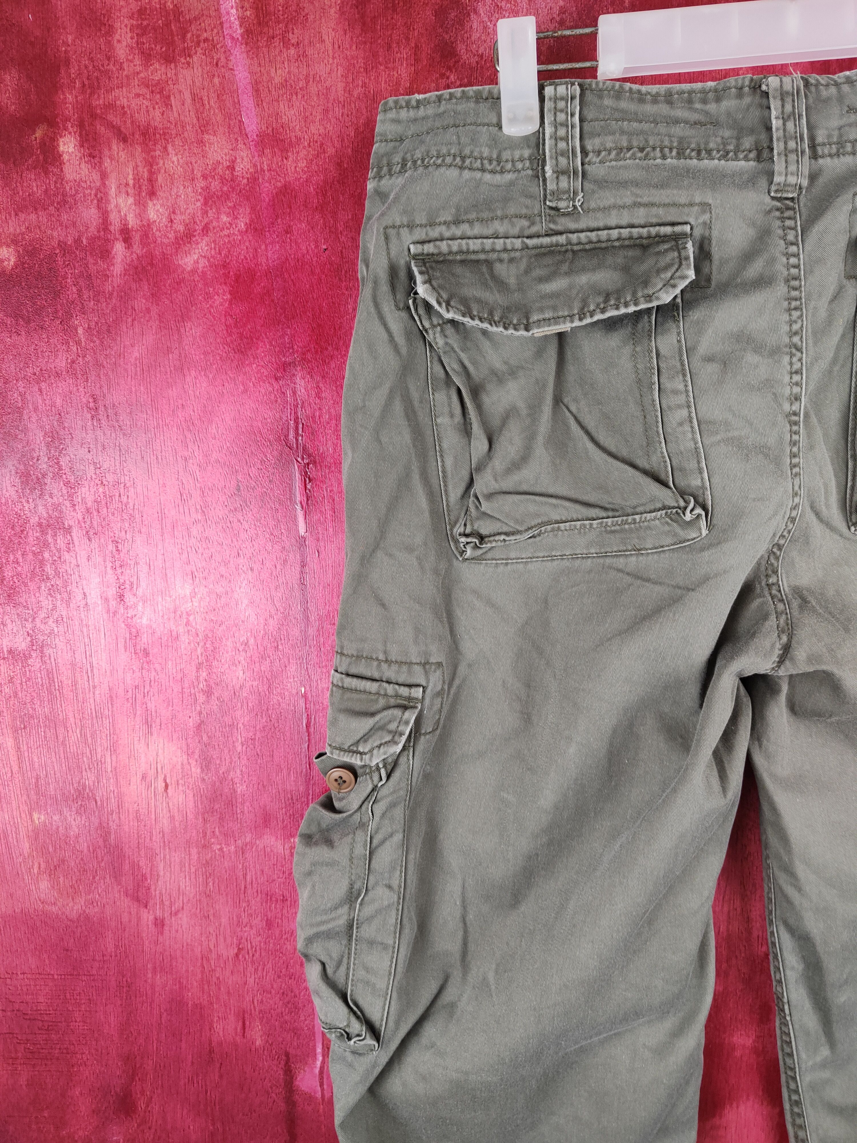 Japanese Brand Real Crush Clothing Multi Pocket Tactical Cargo Pants #S697 Size US 34 / EU 50 - 8 Thumbnail