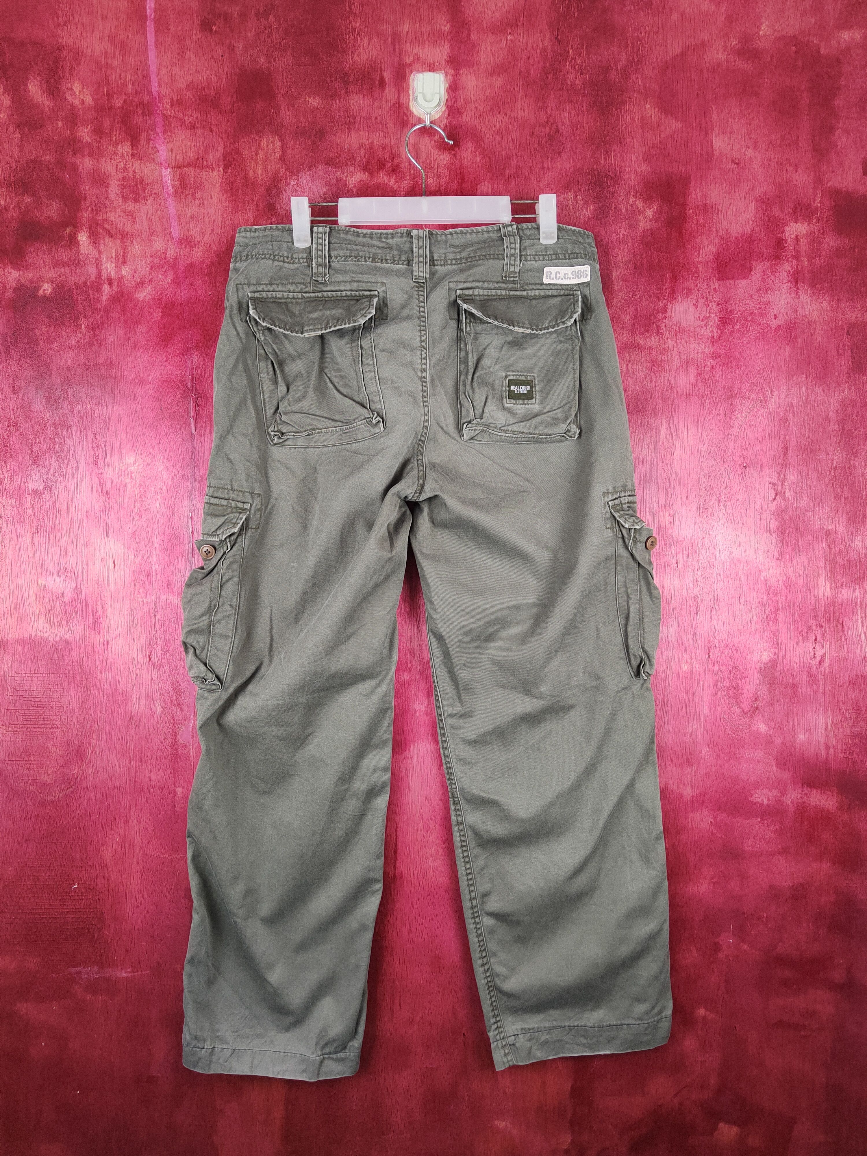 Japanese Brand Real Crush Clothing Multi Pocket Tactical Cargo Pants #S697 Size US 34 / EU 50 - 7 Thumbnail