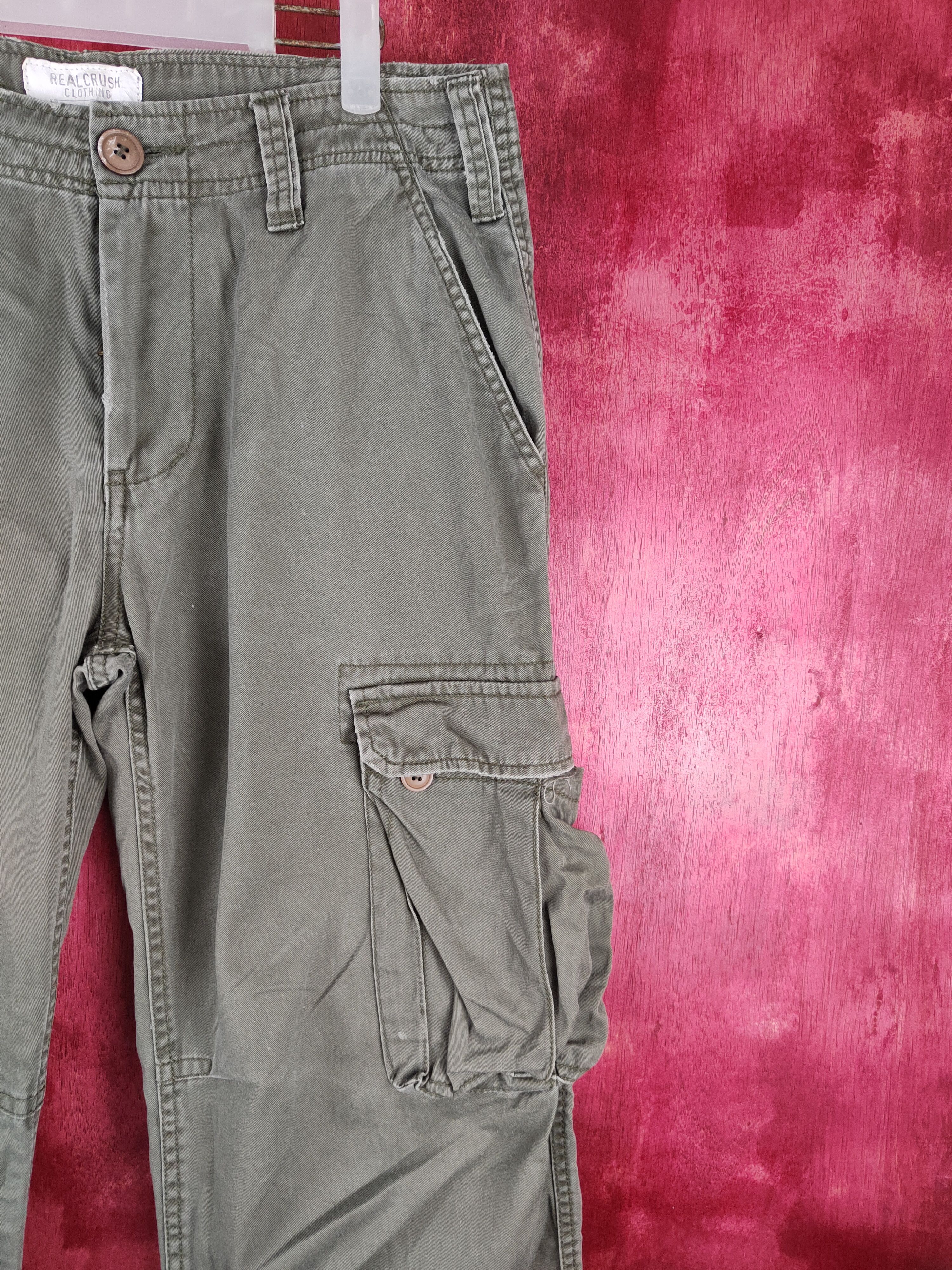 Japanese Brand Real Crush Clothing Multi Pocket Tactical Cargo Pants #S697 Size US 34 / EU 50 - 5 Thumbnail