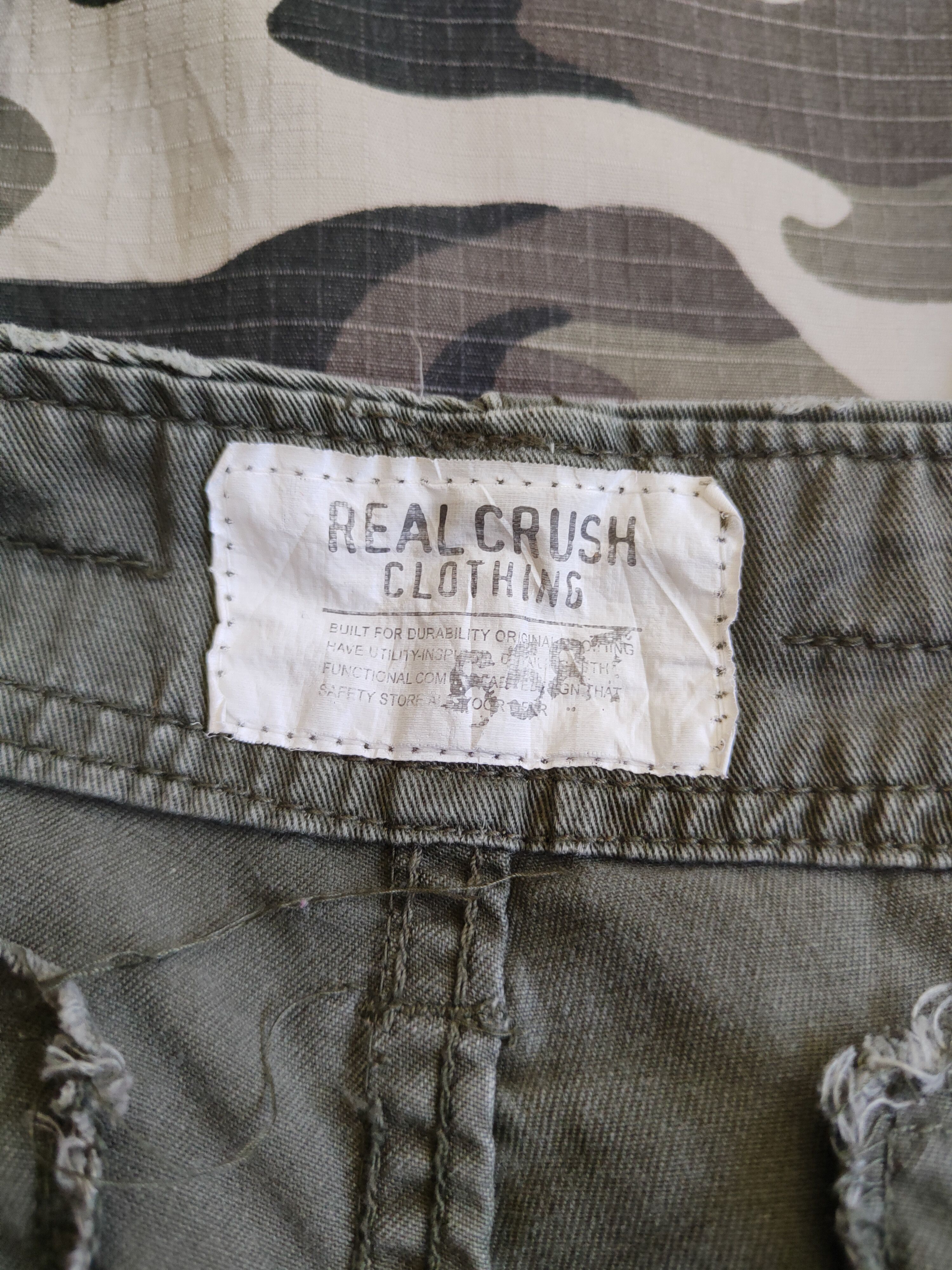 Japanese Brand Real Crush Clothing Multi Pocket Tactical Cargo Pants #S697 Size US 34 / EU 50 - 15 Thumbnail