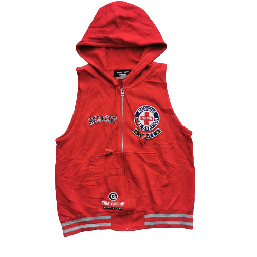 image of Vintage Garde & Corps Weekend Gcwe Rescue Fire Vest in Red, Men's (Size Medium)