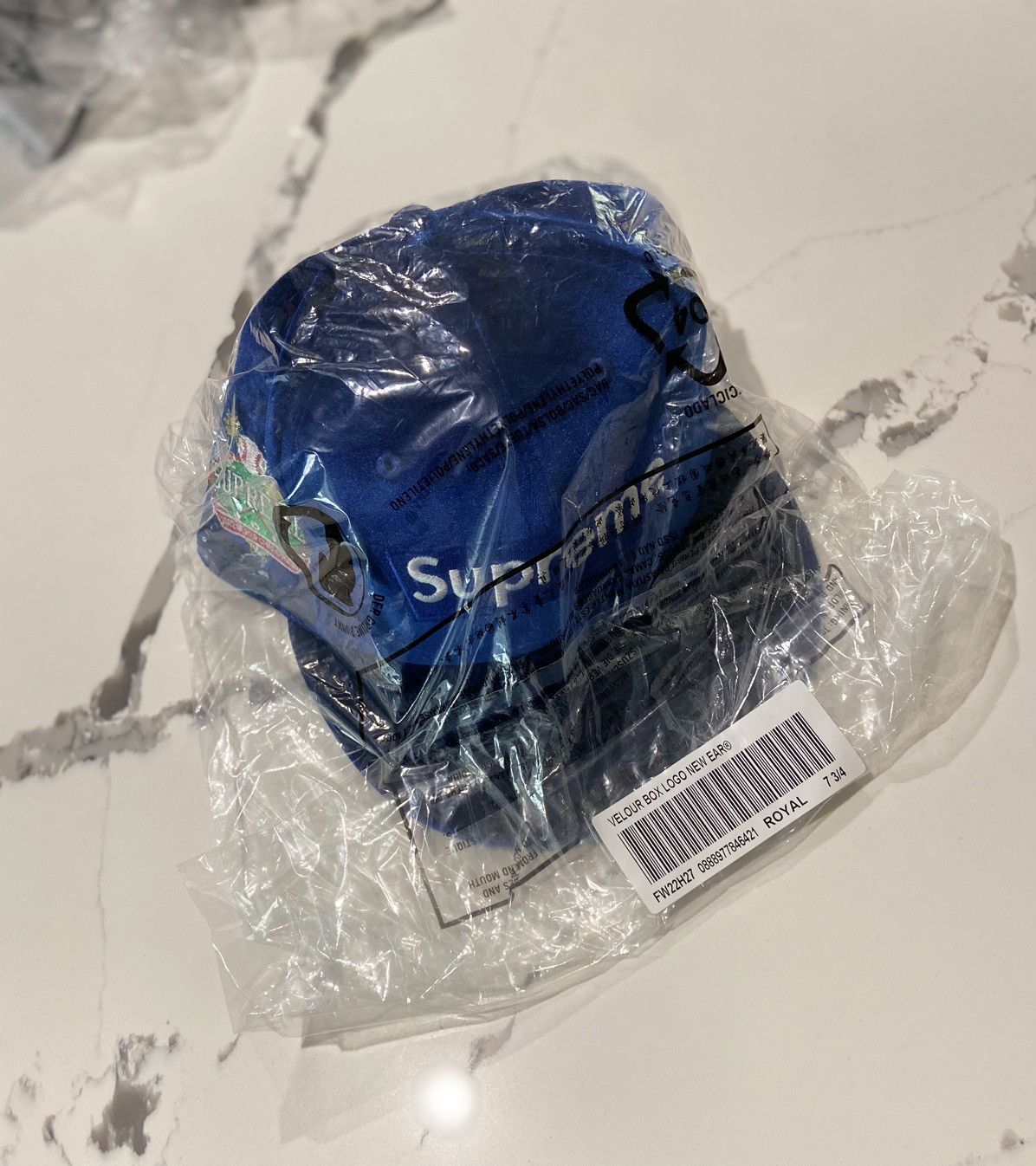 直販割引品 Supreme Velour Box Logo New Era 7 3/4 - 帽子