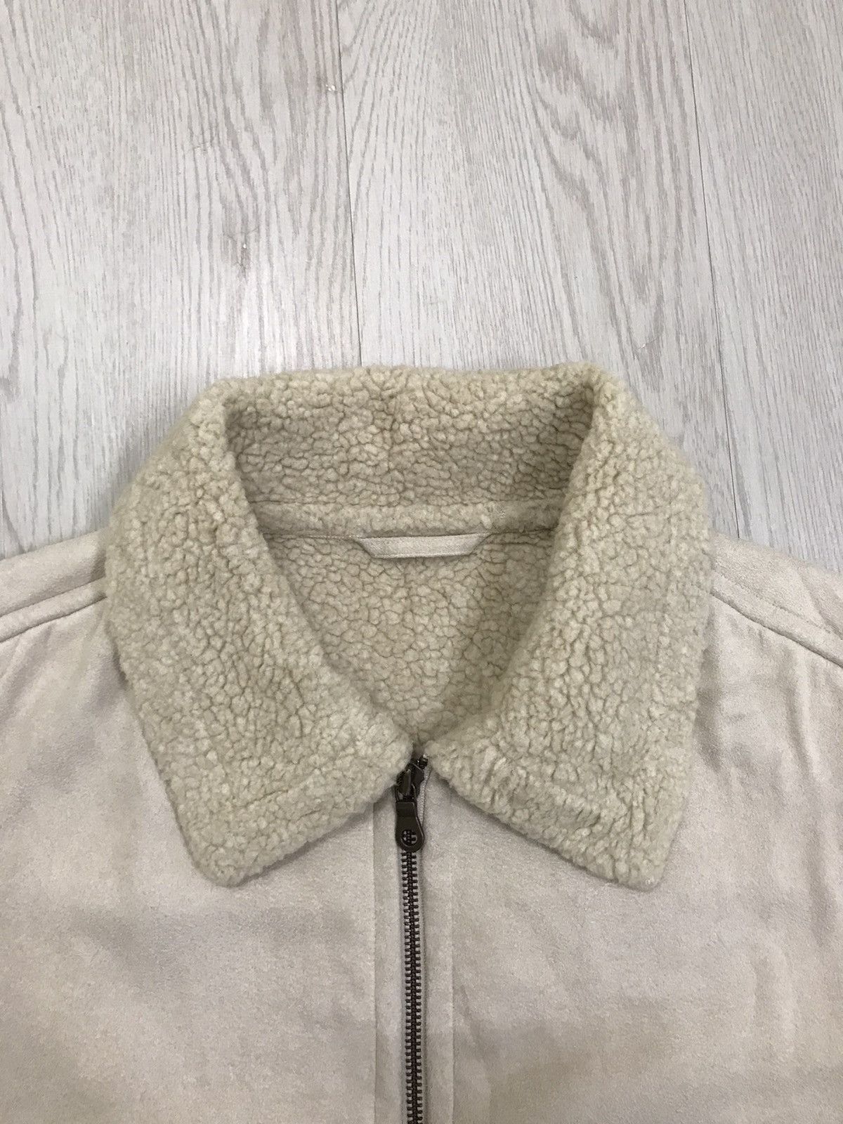 Japanese Brand × Uniqlo × Vintage Vintage Suede Jacket Deep Pile Sherpa Jacket Size US M / EU 48-50 / 2 - 11 Thumbnail