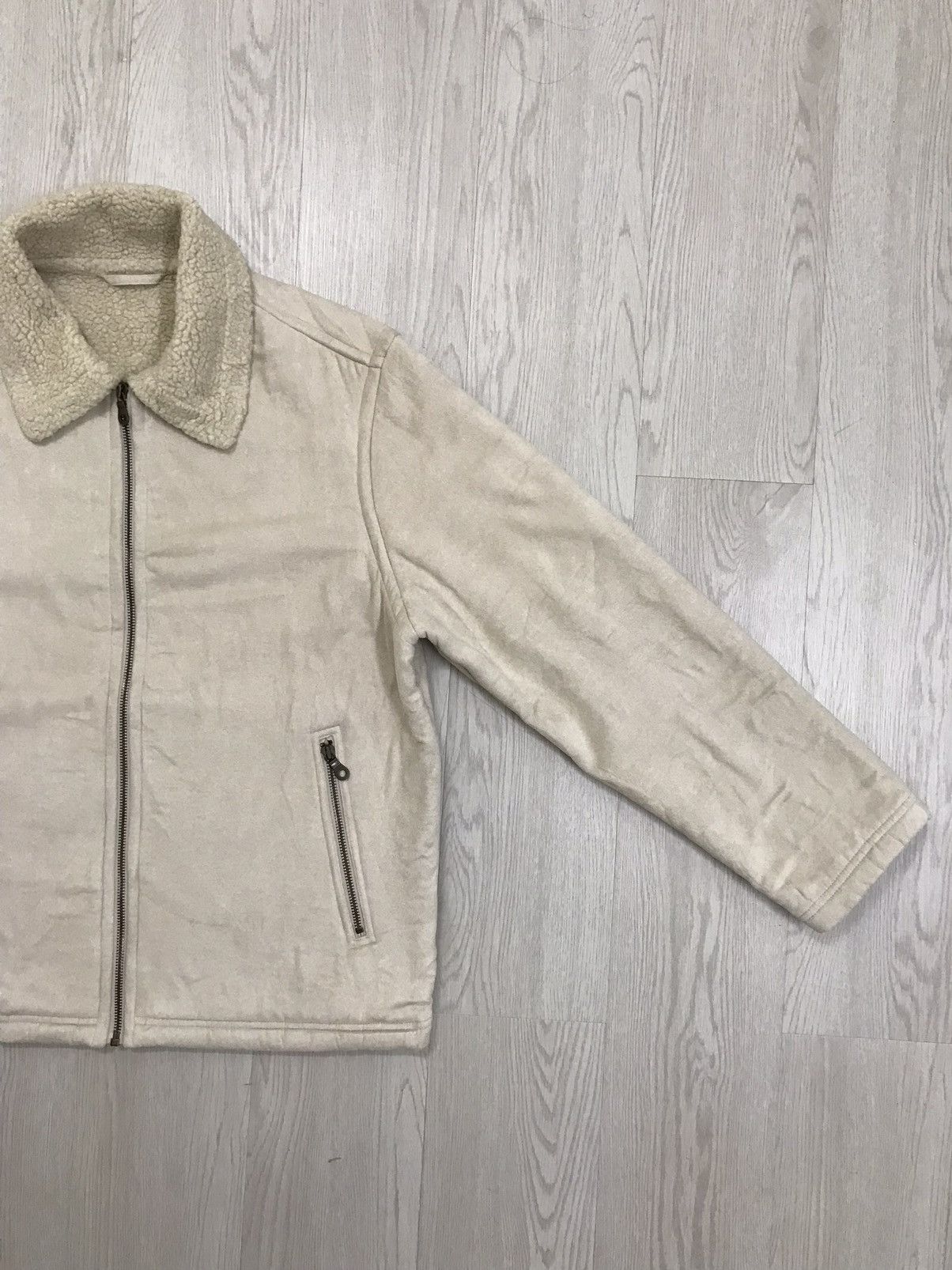 Japanese Brand × Uniqlo × Vintage Vintage Suede Jacket Deep Pile Sherpa Jacket Size US M / EU 48-50 / 2 - 6 Thumbnail