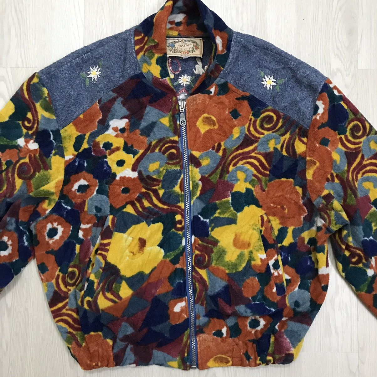 Vintage 💥RARE💥 Vintage 80s La Baita Fleece Printed Jacket Size US M / EU 48-50 / 2 - 3 Thumbnail