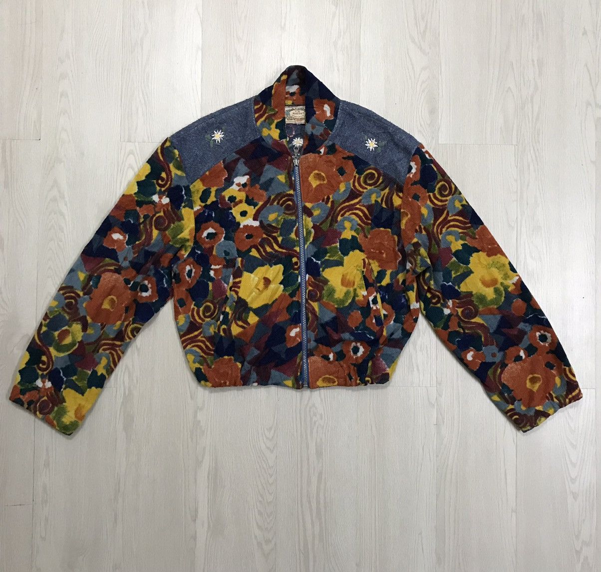 Vintage 💥RARE💥 Vintage 80s La Baita Fleece Printed Jacket Size US M / EU 48-50 / 2 - 1 Thumbnail