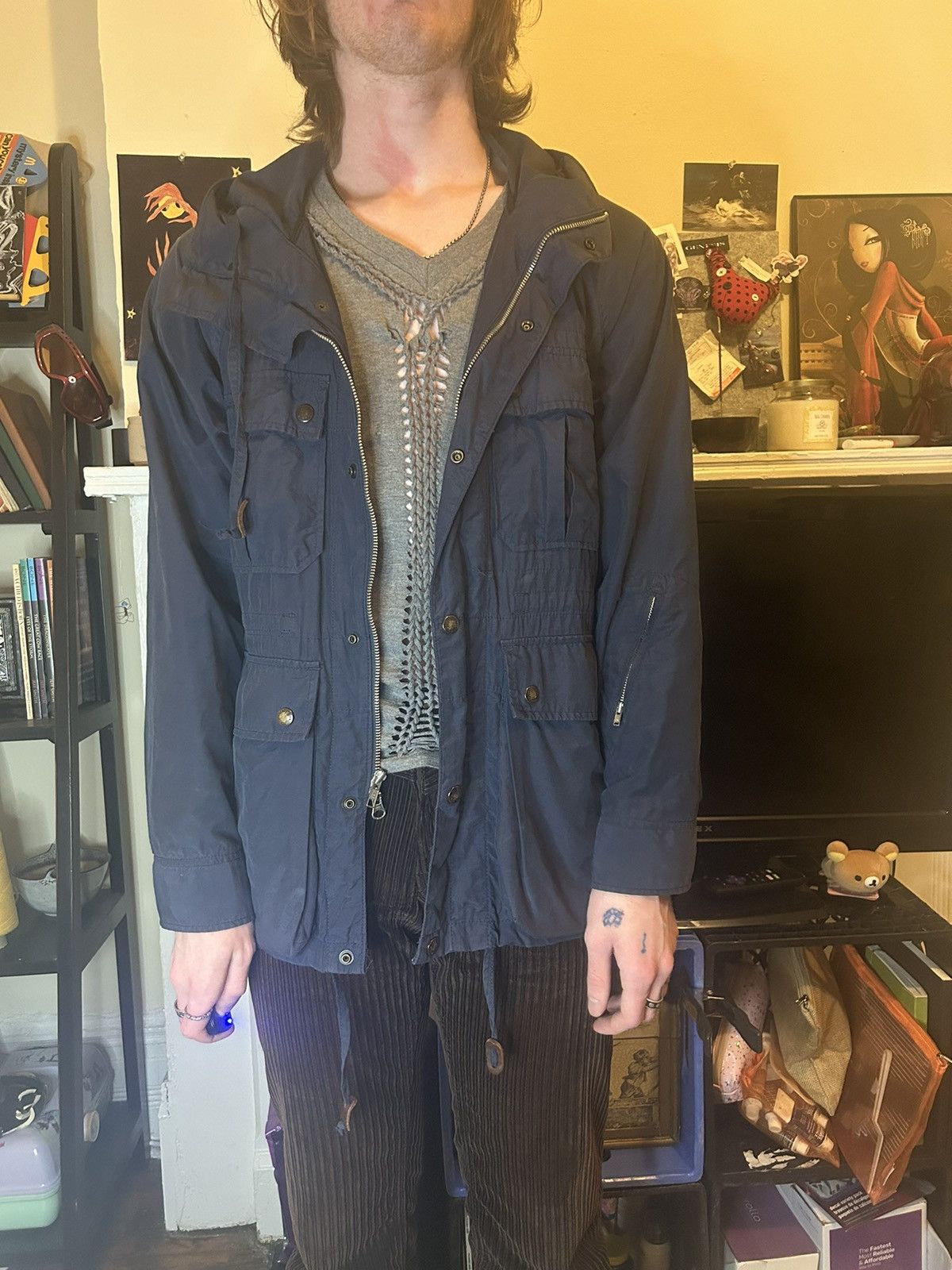 ENGINEERED GARMENTS 70/30 MOUNTAIN PARKA DARK NAVY
