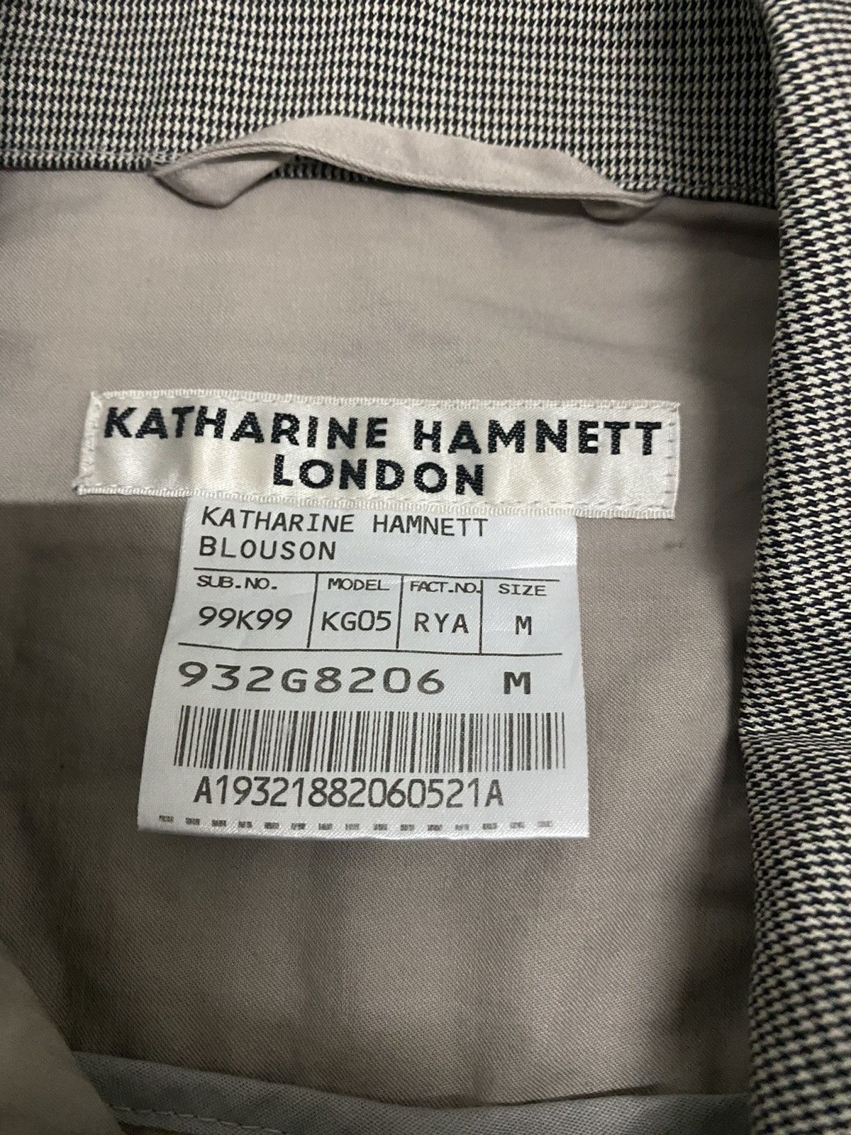 Katharine Hamnett London × Vintage Vintage Katharine Hamnett London Zipper Light Jacket Size M / US 6-8 / IT 42-44 - 4 Thumbnail
