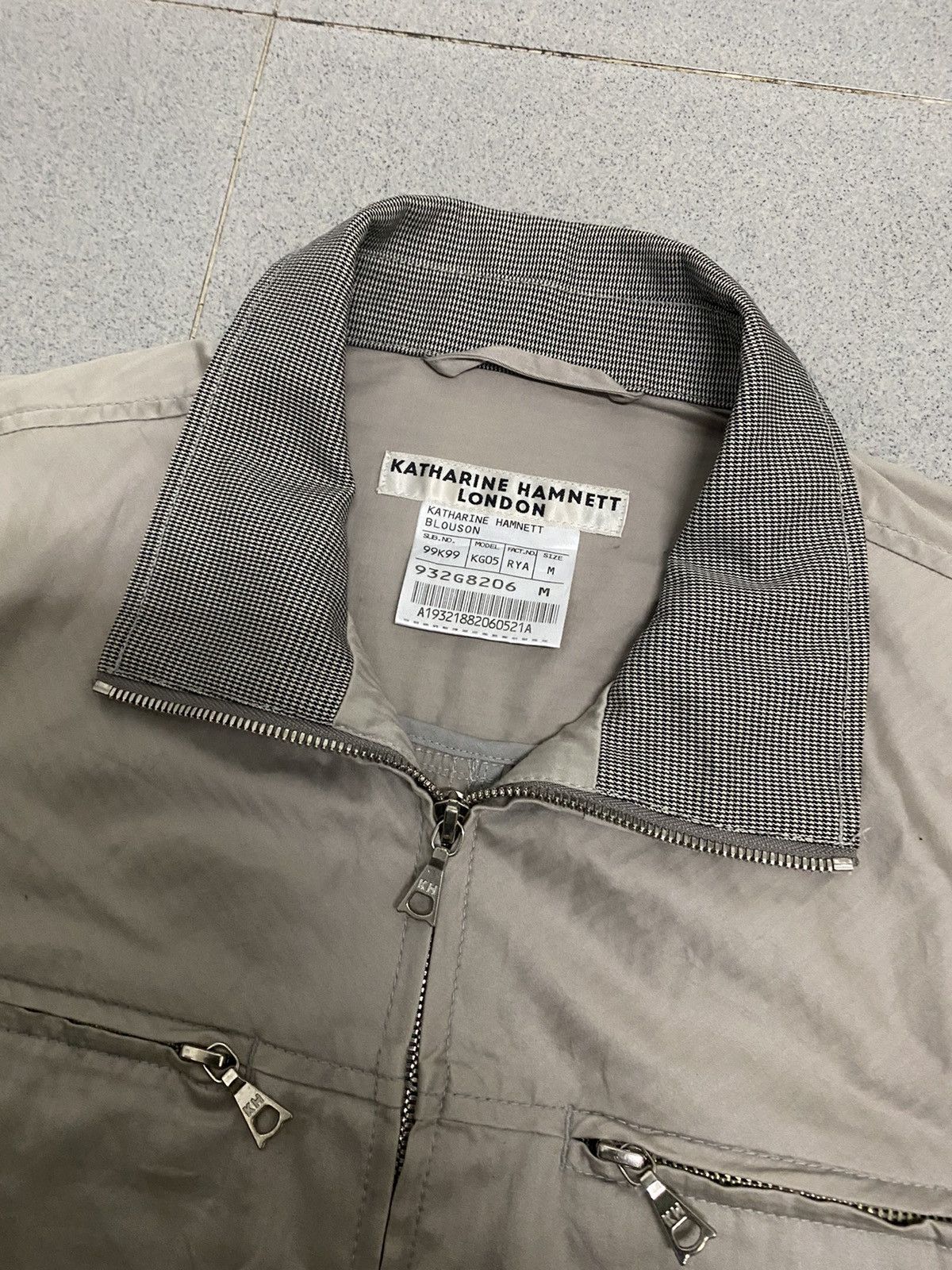 Katharine Hamnett London × Vintage Vintage Katharine Hamnett London Zipper Light Jacket Size M / US 6-8 / IT 42-44 - 3 Thumbnail