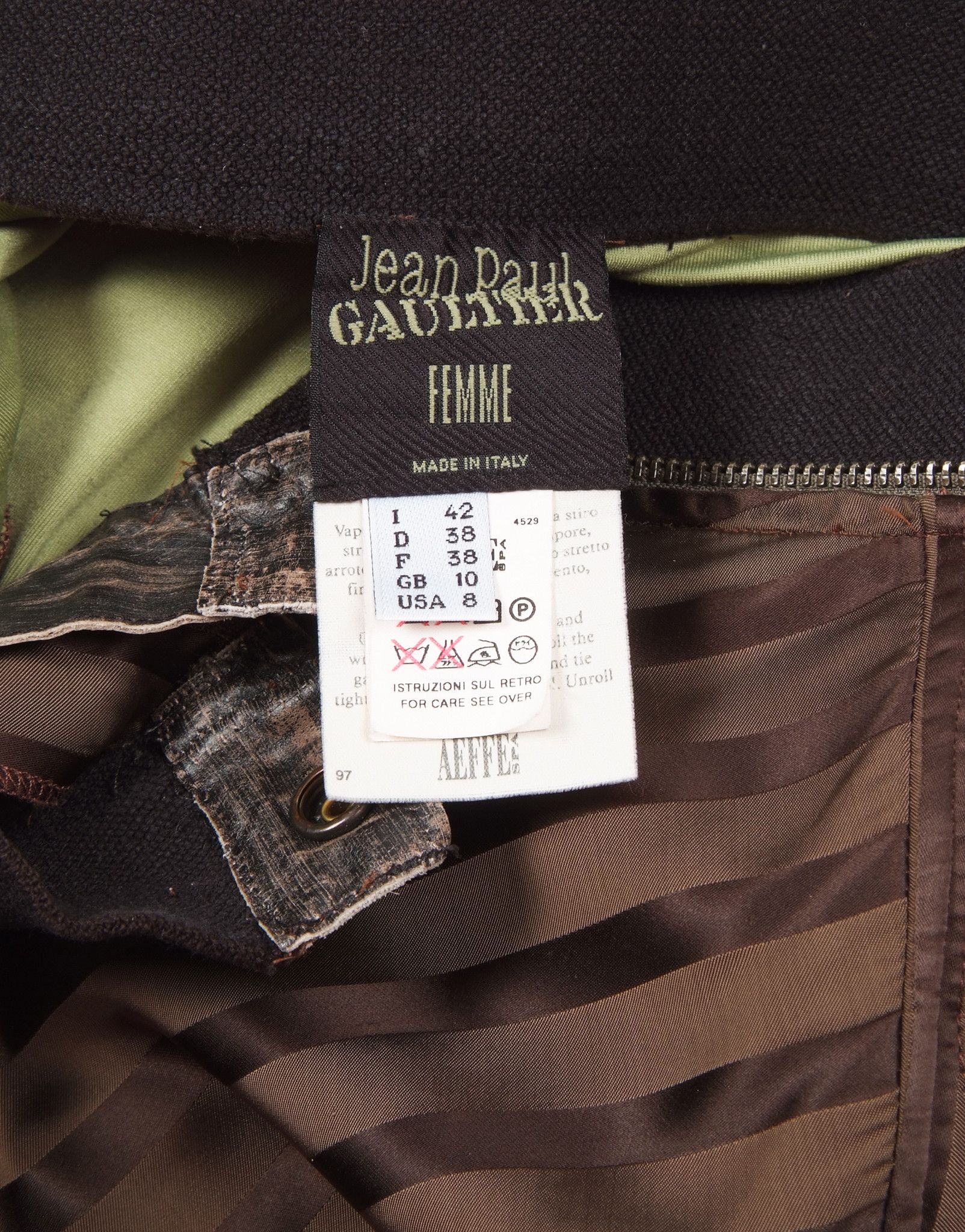 Jean Paul Gaultier 1990's Jean Paul Gaultier Maxi Skirt US8 Size 30" / US 8 / IT 44 - 10 Thumbnail