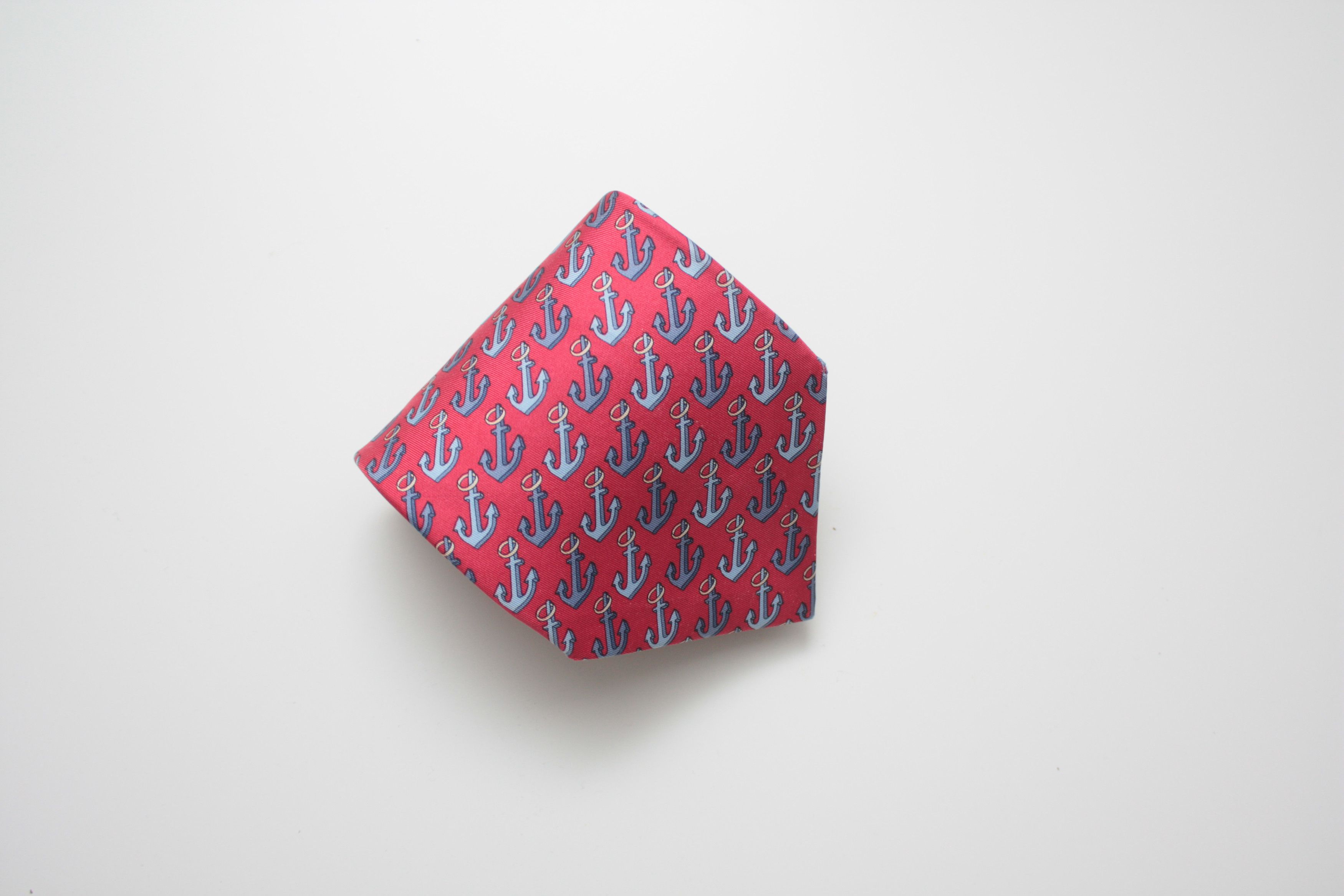 Gucci Gucci Red Anchor Silk Tie Made In Italy Size ONE SIZE - 3 Thumbnail