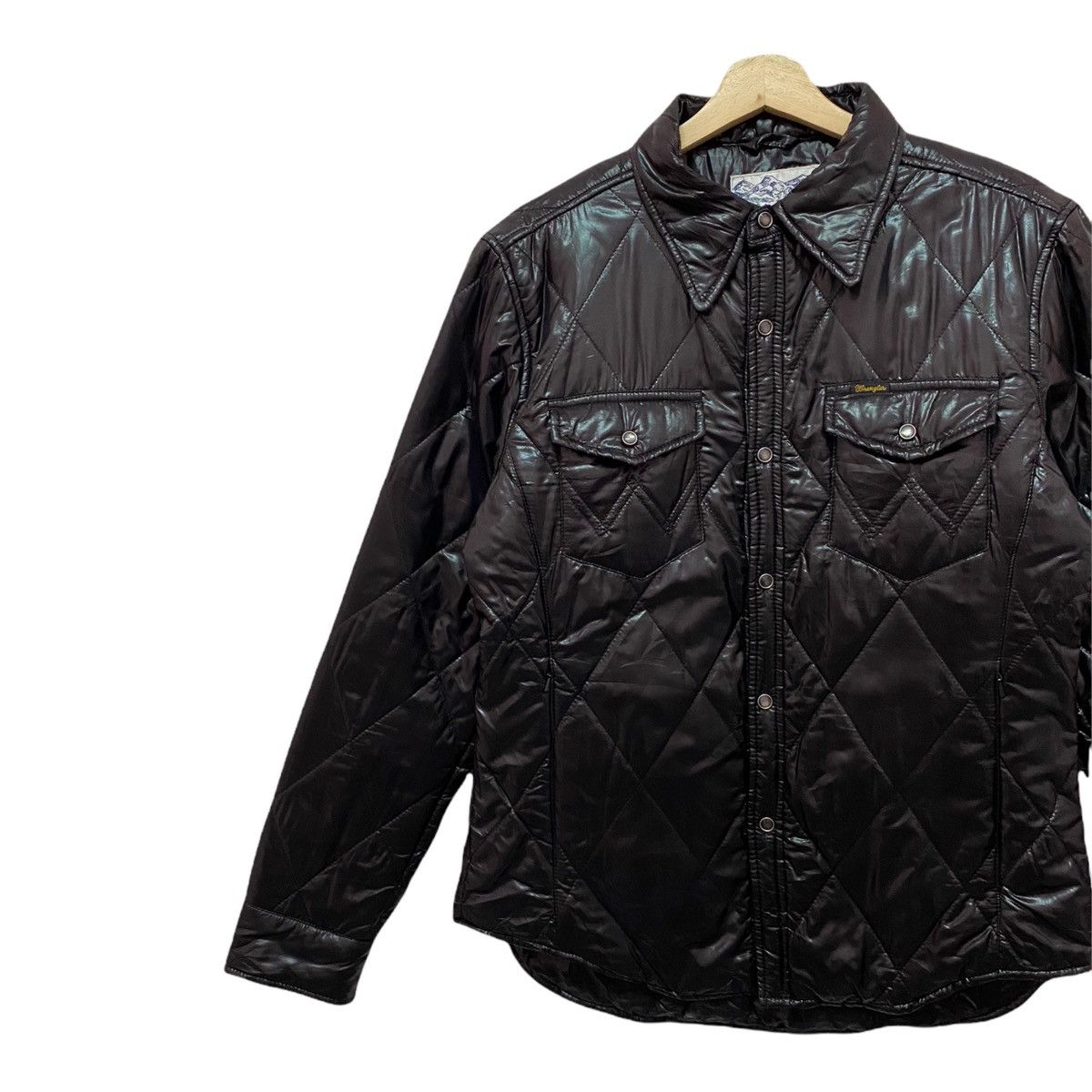 Wrangler 🔥VTG 80s WRANGLER OUTERWEAR PUFFER GOOSE DOWN BUTTON JACKET Size US S / EU 44-46 / 1 - 6 Thumbnail