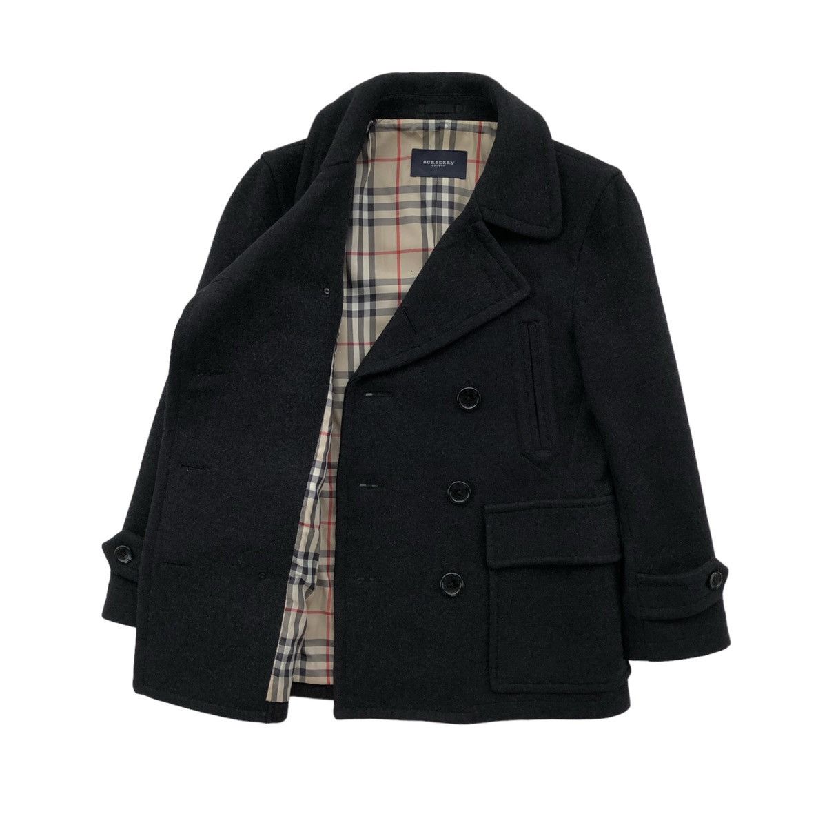 Burberry Authentic Burberry London Black Wool Lined Novacheck Jacket Size US M / EU 48-50 / 2 - 4 Thumbnail