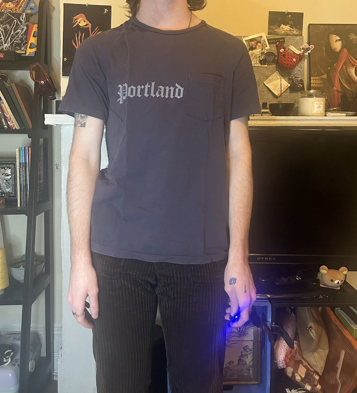 ナンバーナイン　Portland Tシャツ NUMBER(N)INE 2008AW PORTLAND期 ポケットTシャツ - メルカリ
