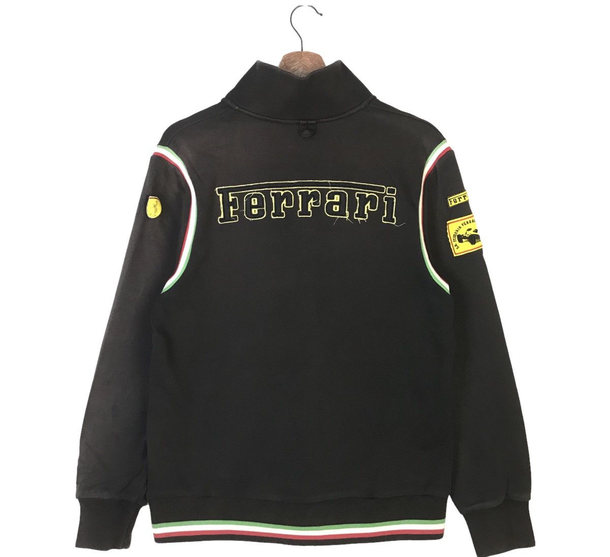 Rare Puma Ferrari Racing Sunfaded Zipped Sweater Jacket