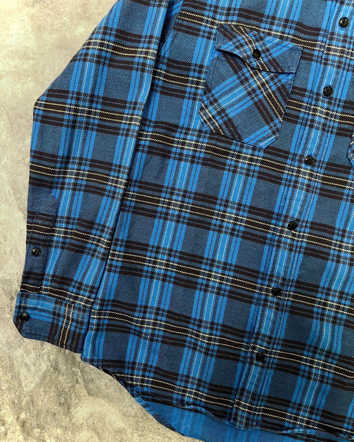 Visvim Visvim SS12 Black Elk Flannel (Brushed Giza) Blue Check Size US S / EU 44-46 / 1 - 4 Thumbnail
