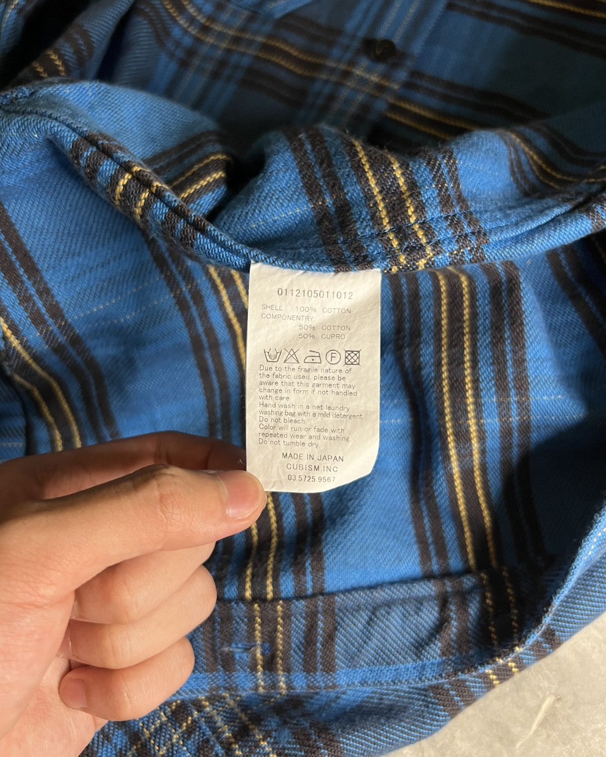 Visvim Visvim SS12 Black Elk Flannel (Brushed Giza) Blue Check Size US S / EU 44-46 / 1 - 10 Thumbnail