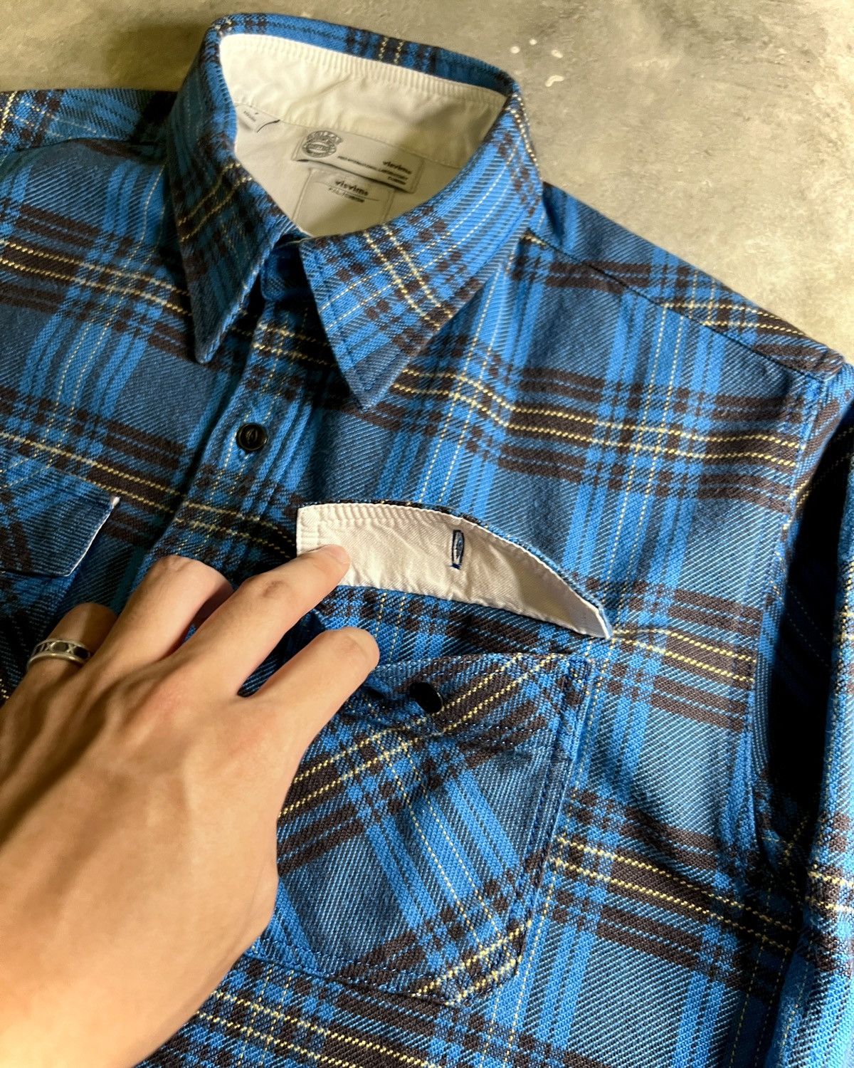 Visvim Visvim SS12 Black Elk Flannel (Brushed Giza) Blue Check Size US S / EU 44-46 / 1 - 6 Thumbnail