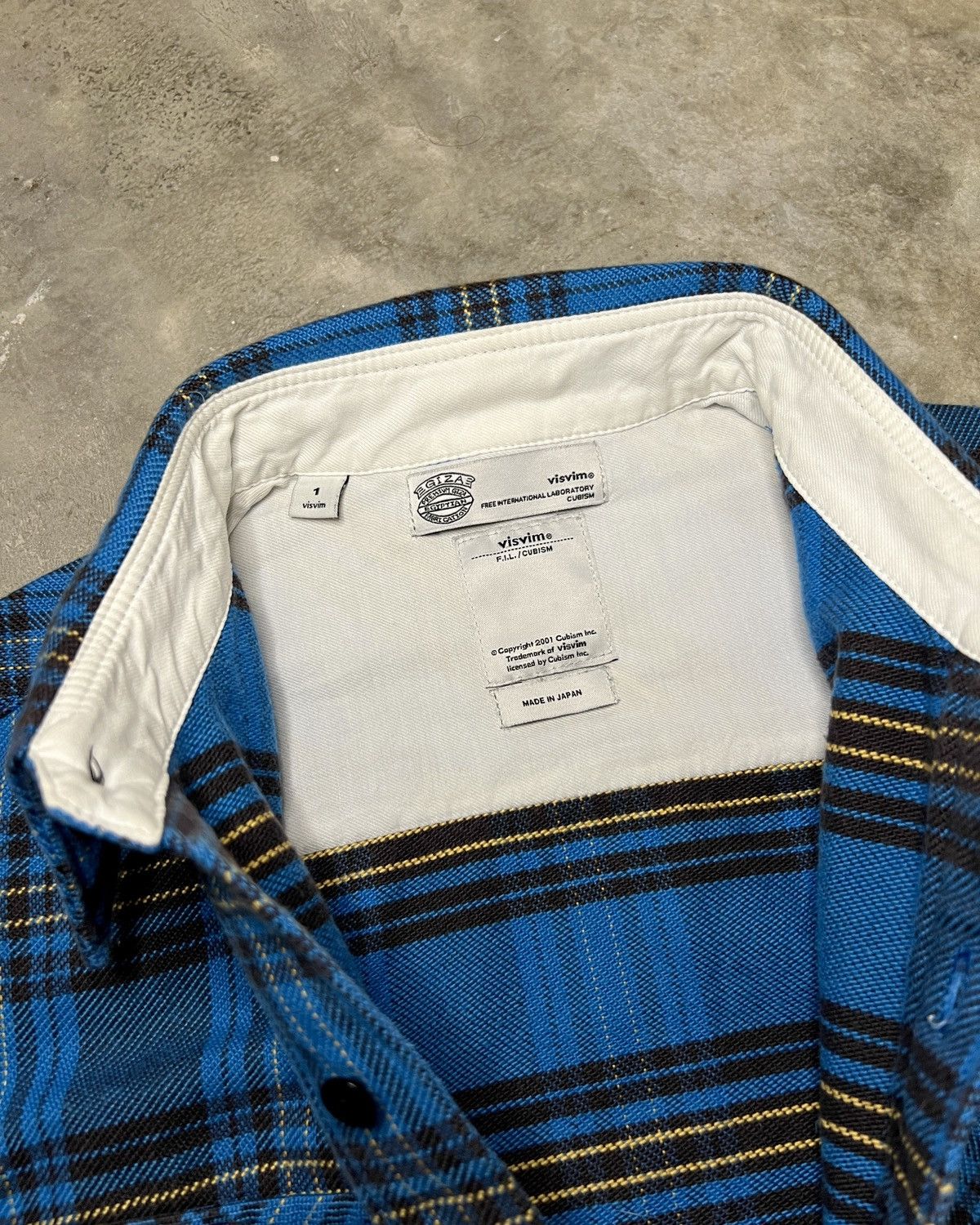 Visvim Visvim SS12 Black Elk Flannel (Brushed Giza) Blue Check Size US S / EU 44-46 / 1 - 8 Thumbnail