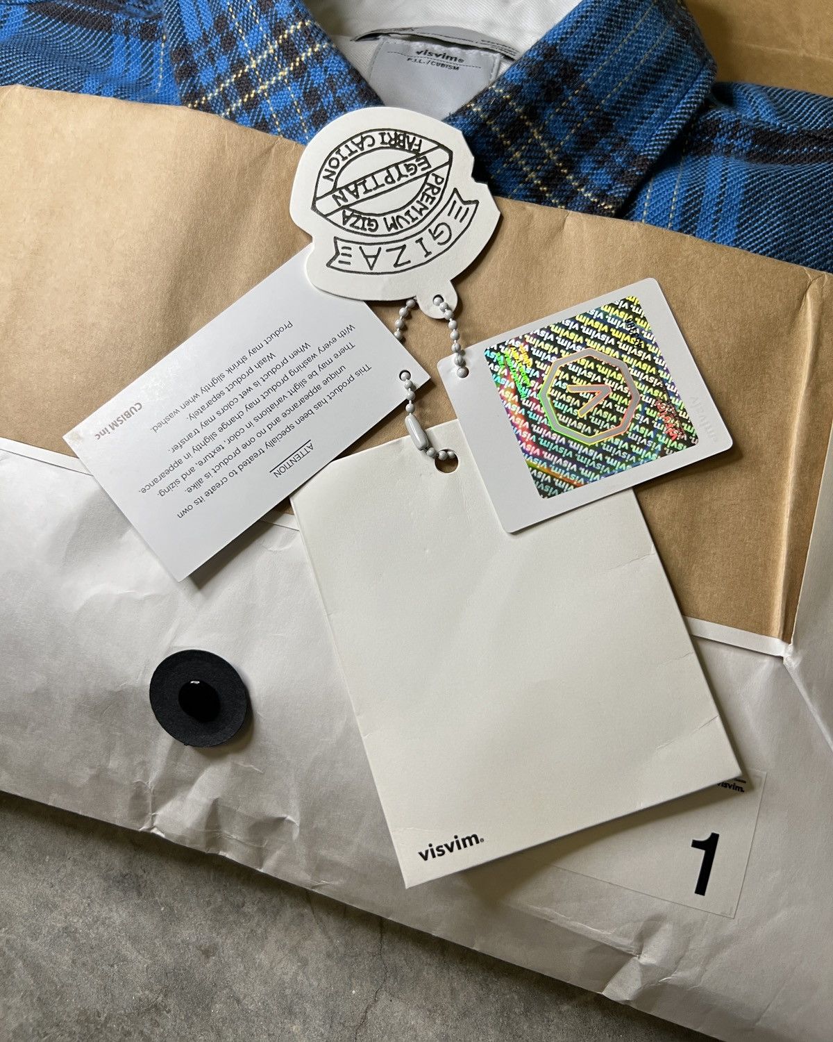 Visvim Visvim SS12 Black Elk Flannel (Brushed Giza) Blue Check Size US S / EU 44-46 / 1 - 12 Thumbnail