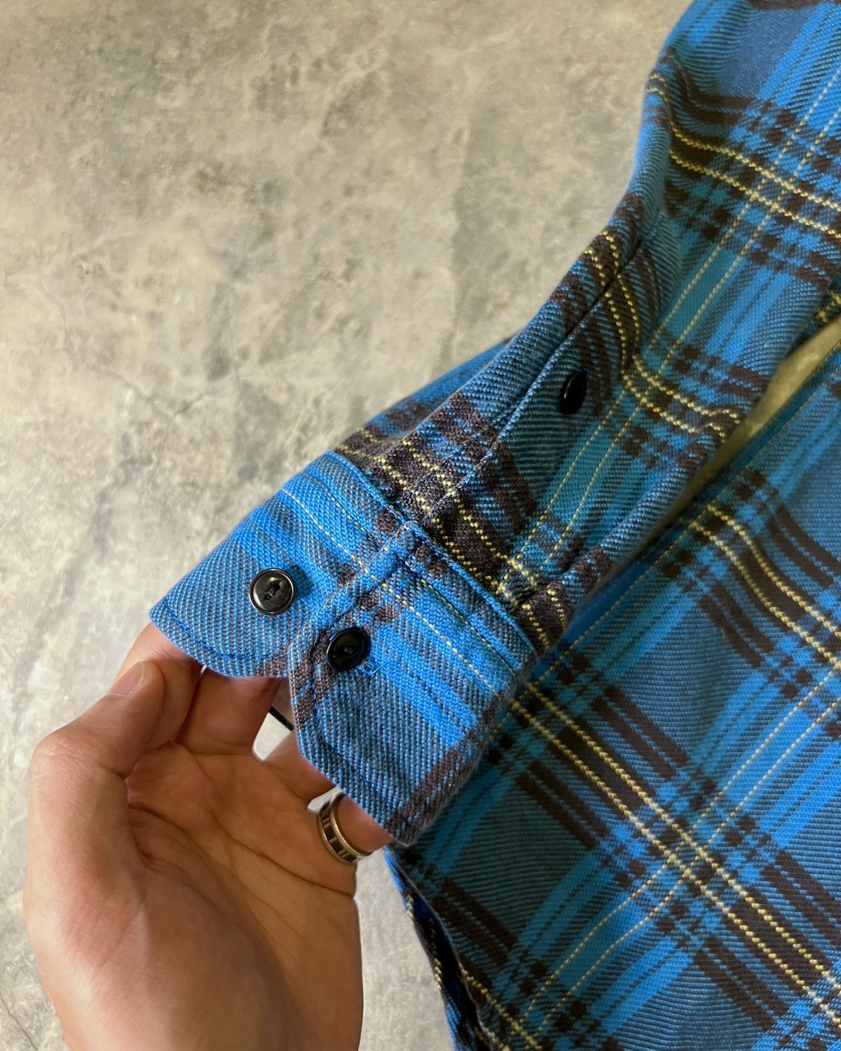 Visvim Visvim SS12 Black Elk Flannel (Brushed Giza) Blue Check Size US S / EU 44-46 / 1 - 7 Thumbnail