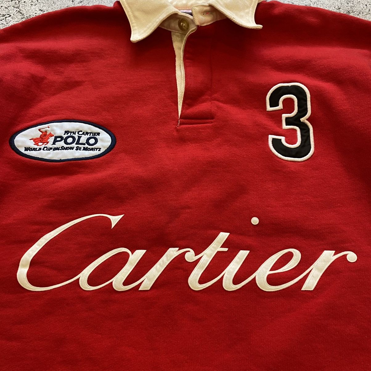 Cartier × Vintage Cartier 2006 st.moritz longsleeve polo