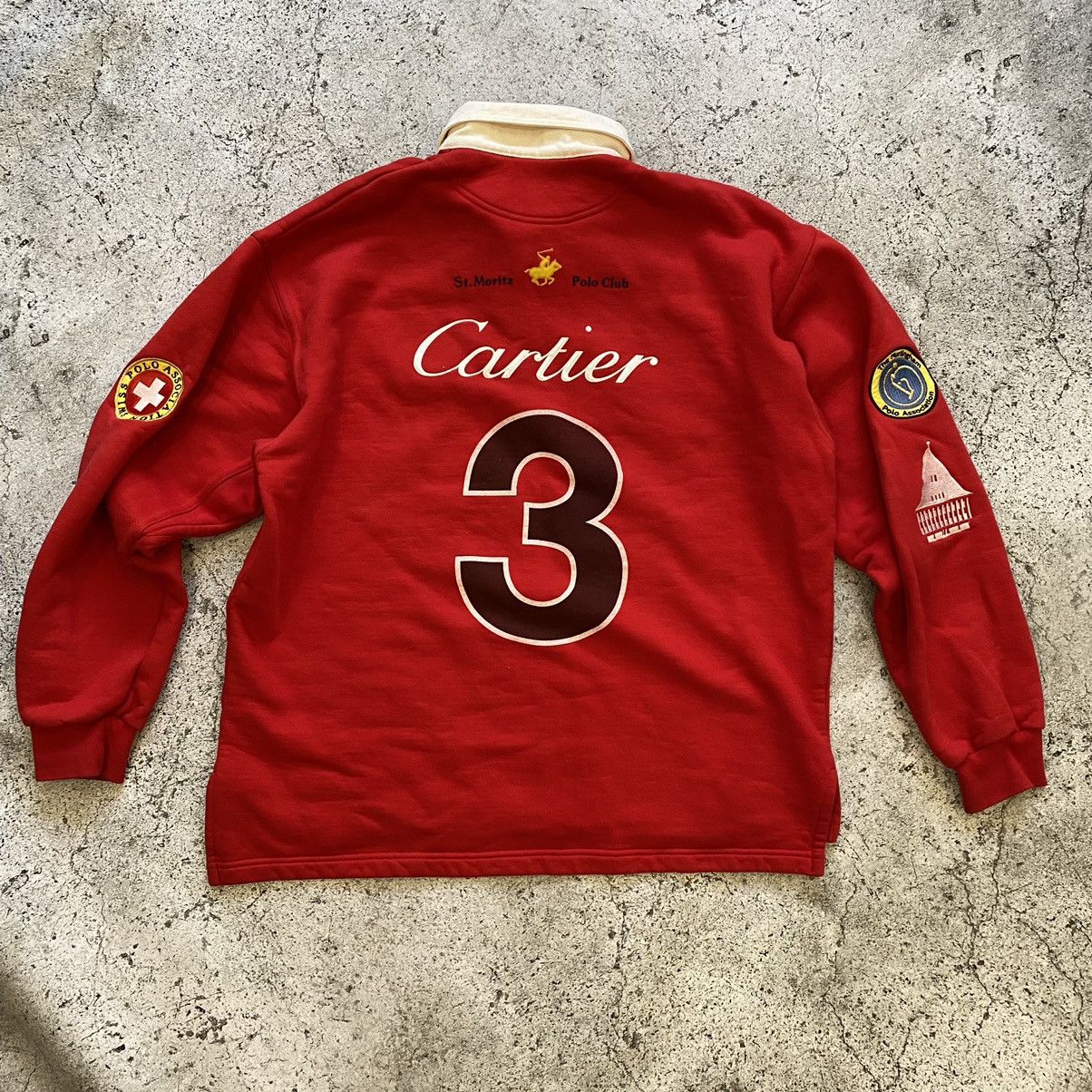【レア】ヴィンテージ Cartier St.moritz Polo ポロシャツ Cartier × Vintage Vintage Cartier St.Moritz Rugby Polo Shirt