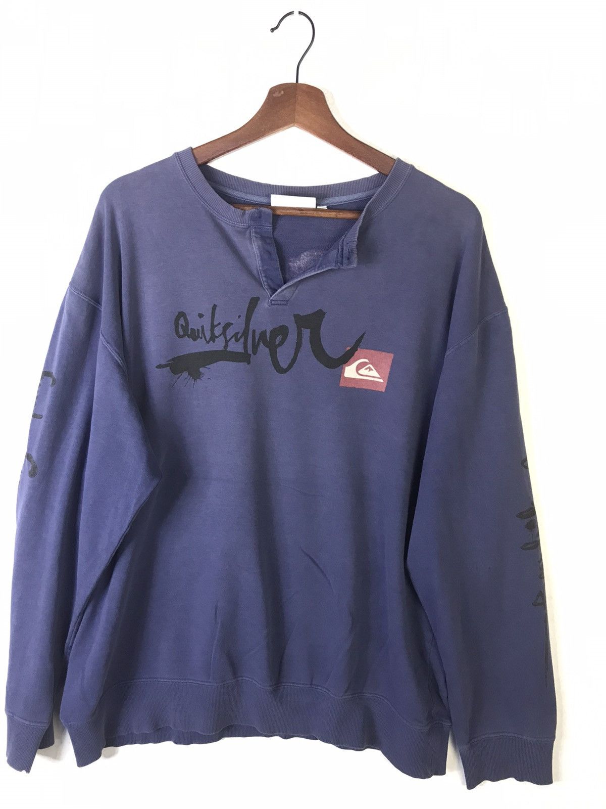 Quicksilver × Quiksilver × Vintage Vintage Quiksilver “Beach Waves” Light Sweatshirt Size US L / EU 52-54 / 3 - 7 Thumbnail