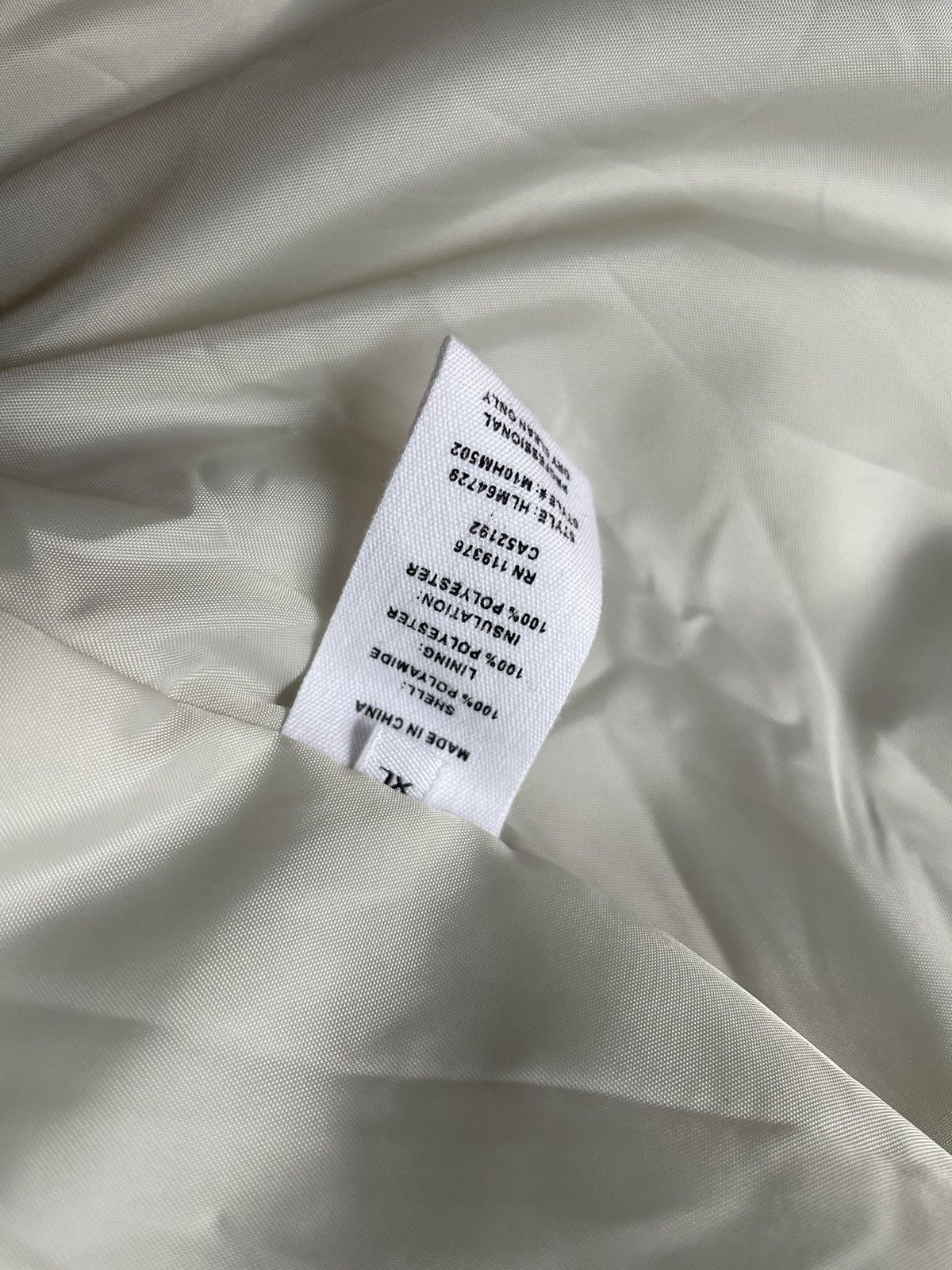 Helmut Lang Helmet Lang Cream Nylon Overshirt Jacket Size US XL / EU 56 / 4 - 4 Thumbnail